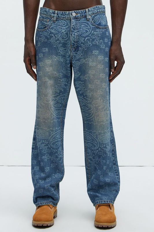 Paisley Last Straight Jeans - Medium Wash