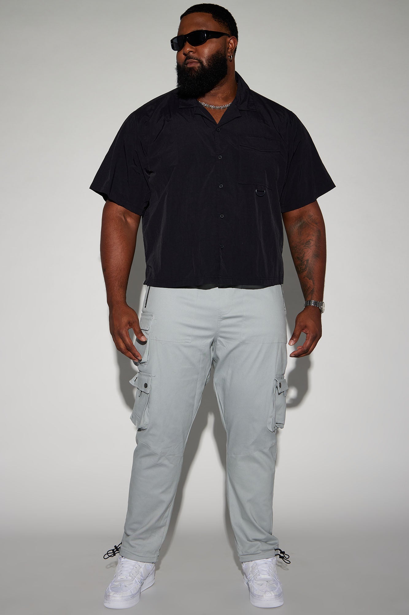 Roaming Twill Cargo Pants - Grey