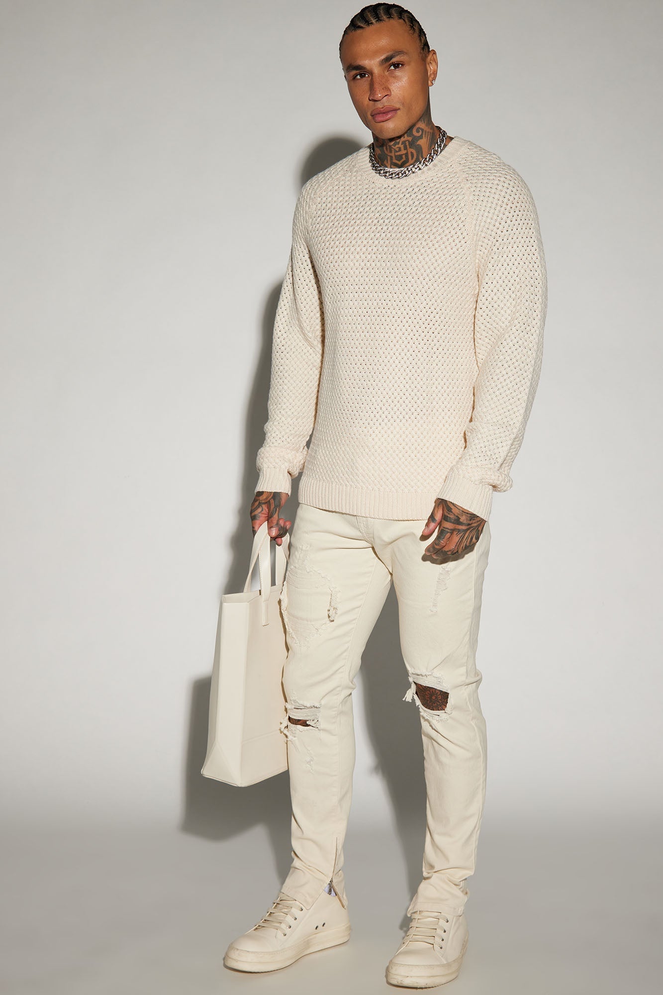 Point Of View Skinny Jeans - Off White