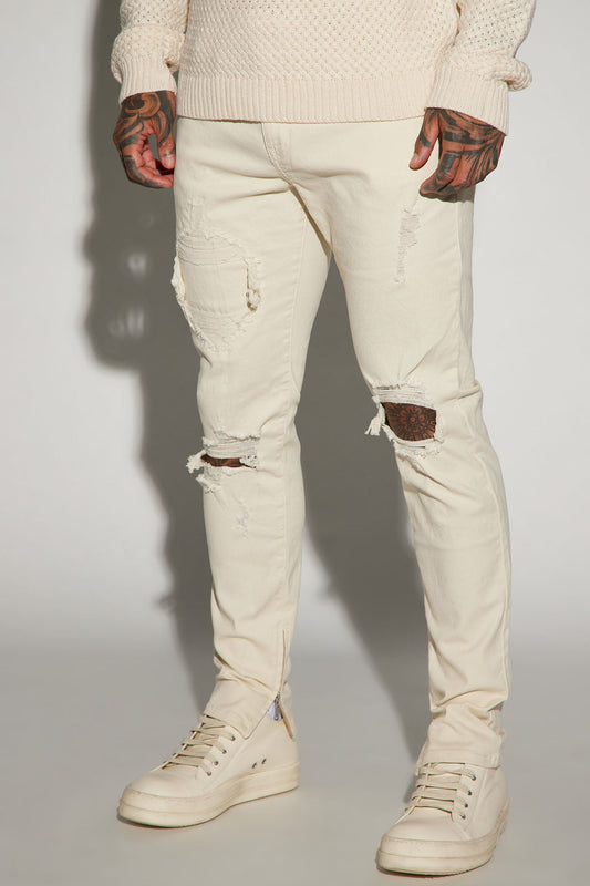 Point Of View Skinny Jeans - Off White