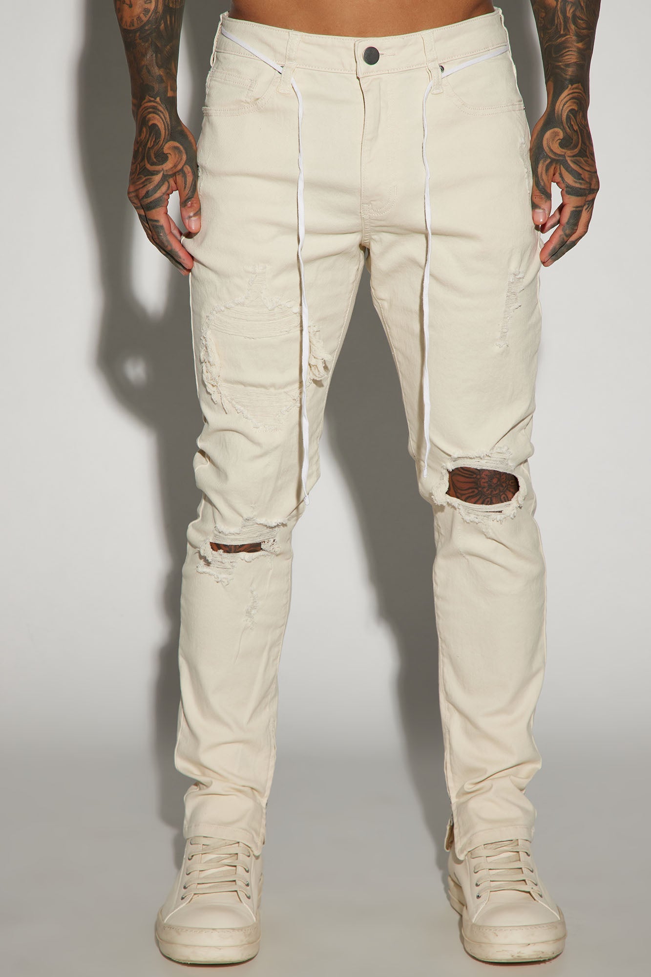 Point Of View Skinny Jeans - Off White