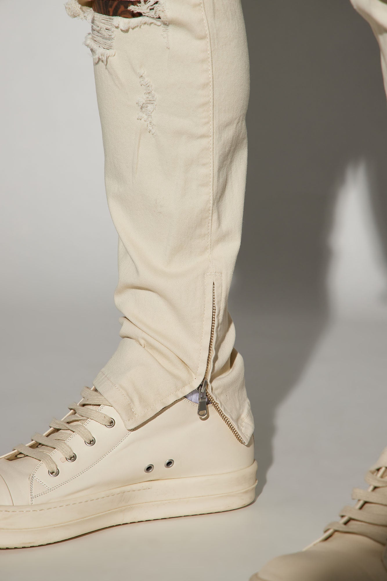 Point Of View Skinny Jeans - Off White