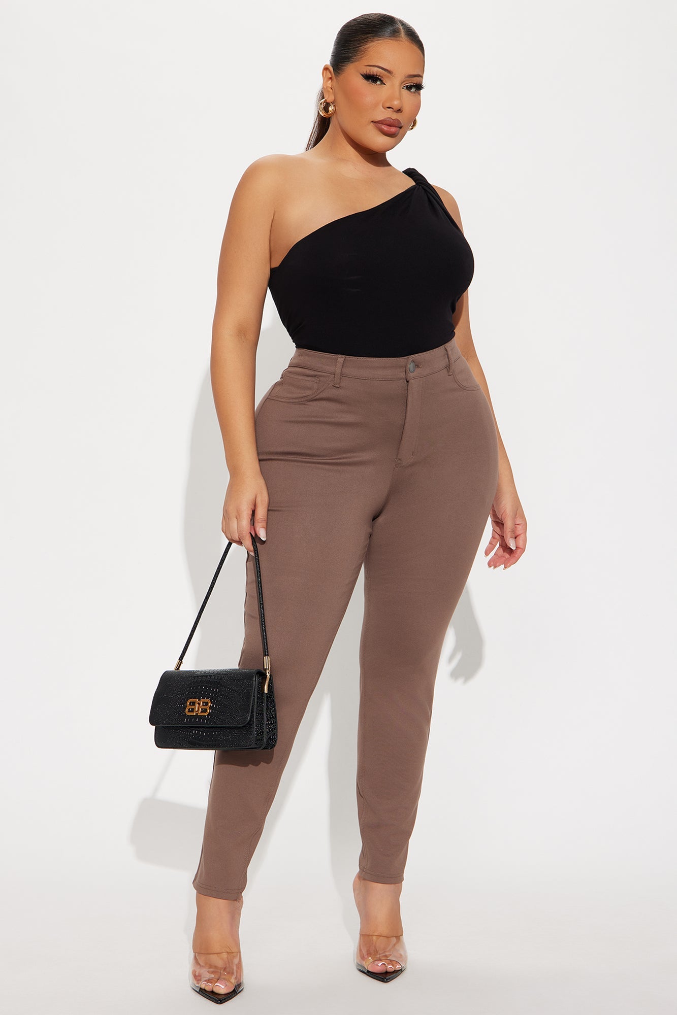 Ivy Prime Ponte Skinny Pant 29″ - Mocha