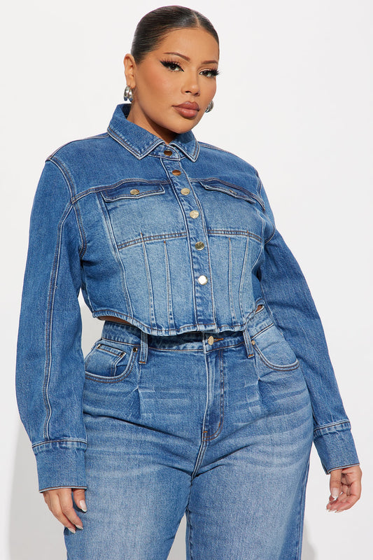 Pasadena Denim Jacket - Medium Wash