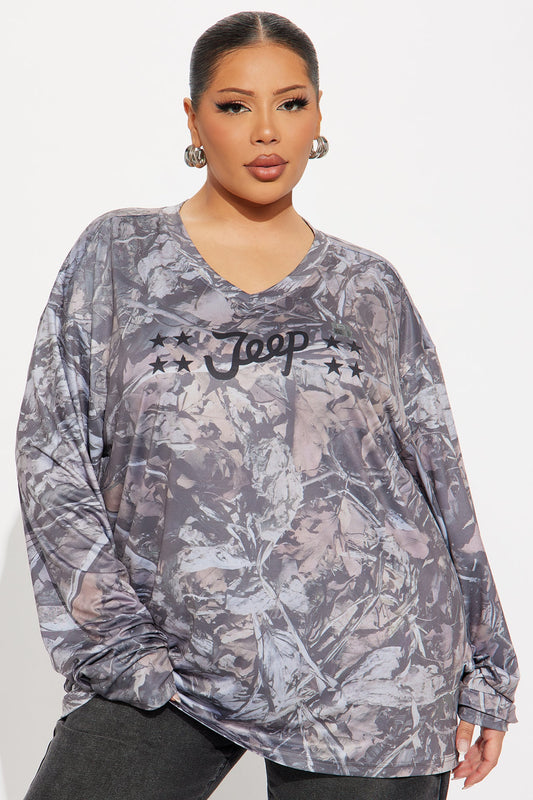 Jeep Camo Long Sleeve Jersey - Camouflage