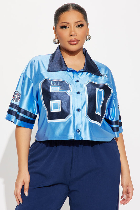 NFL Titans Cropped Shirt - Blue