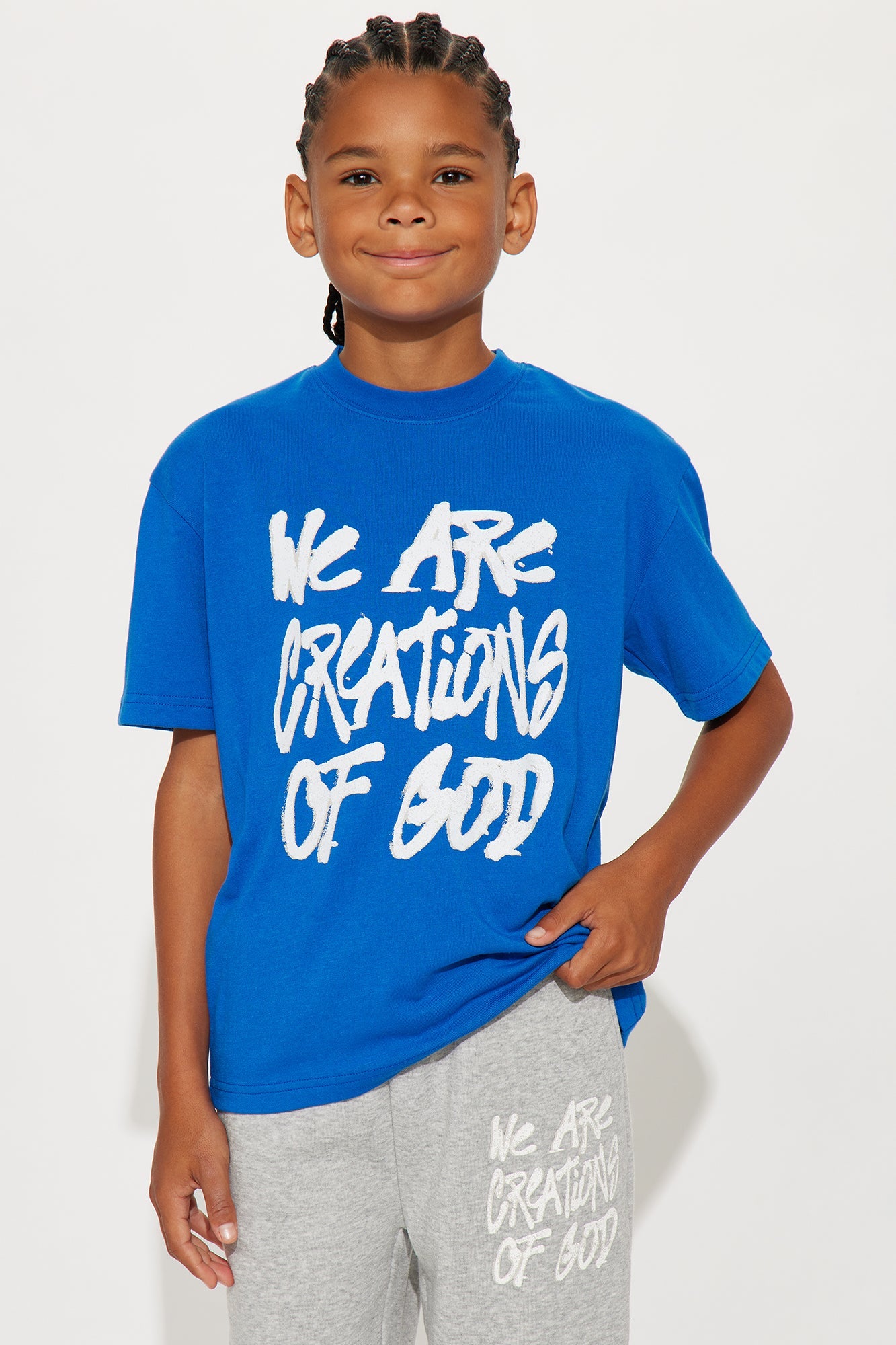 Mini Creations Of God Pant Set - Blue/combo