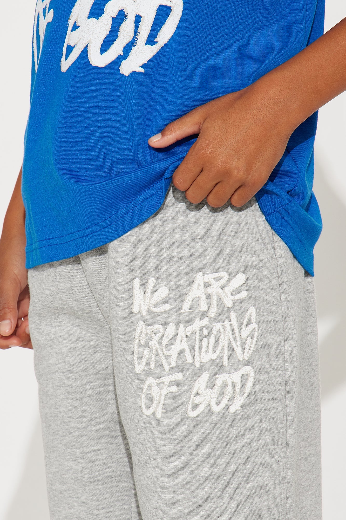 Mini Creations Of God Pant Set - Blue/combo