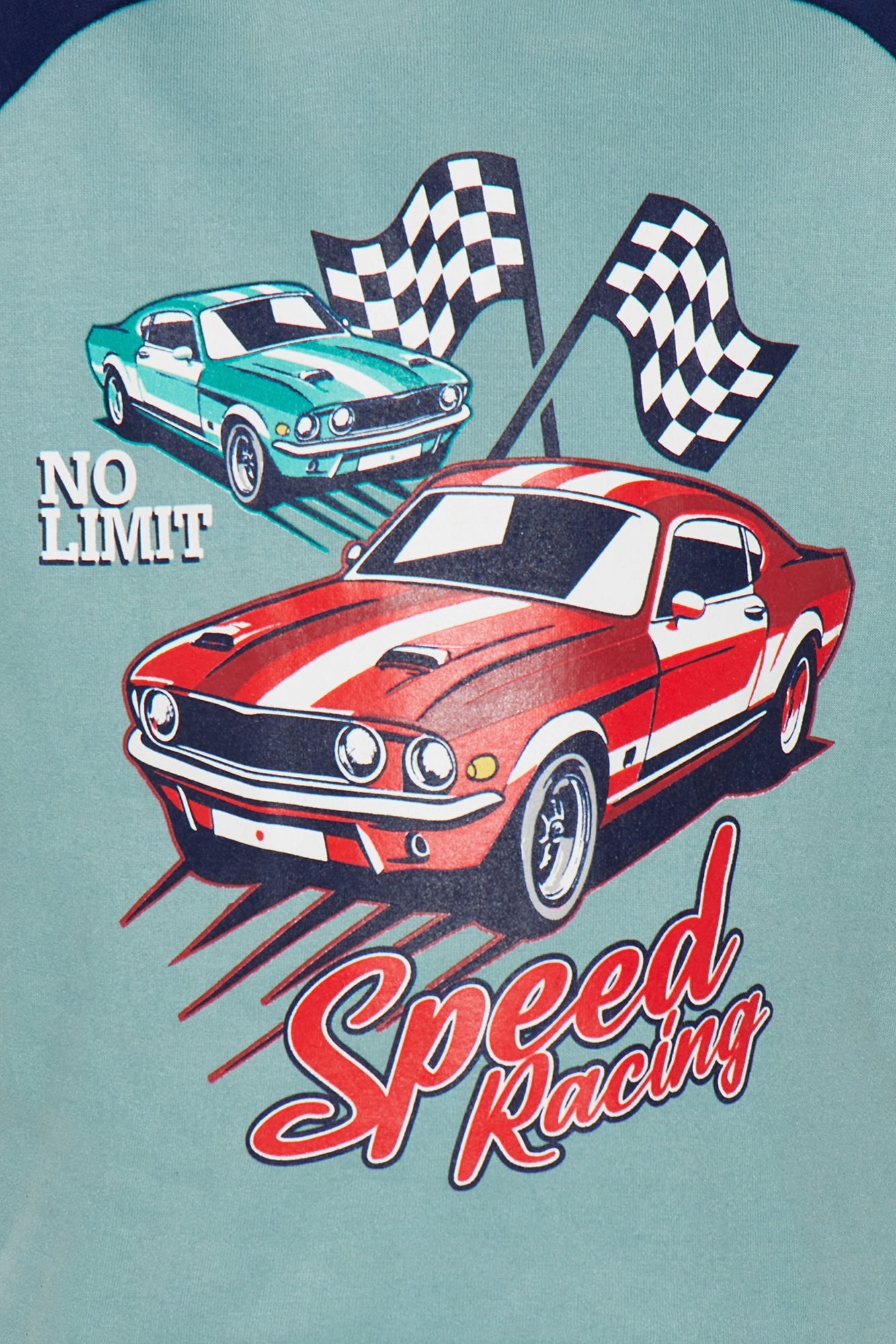 Mini Speed Racing Hoodie And Jogger Pant Set - Blue/combo