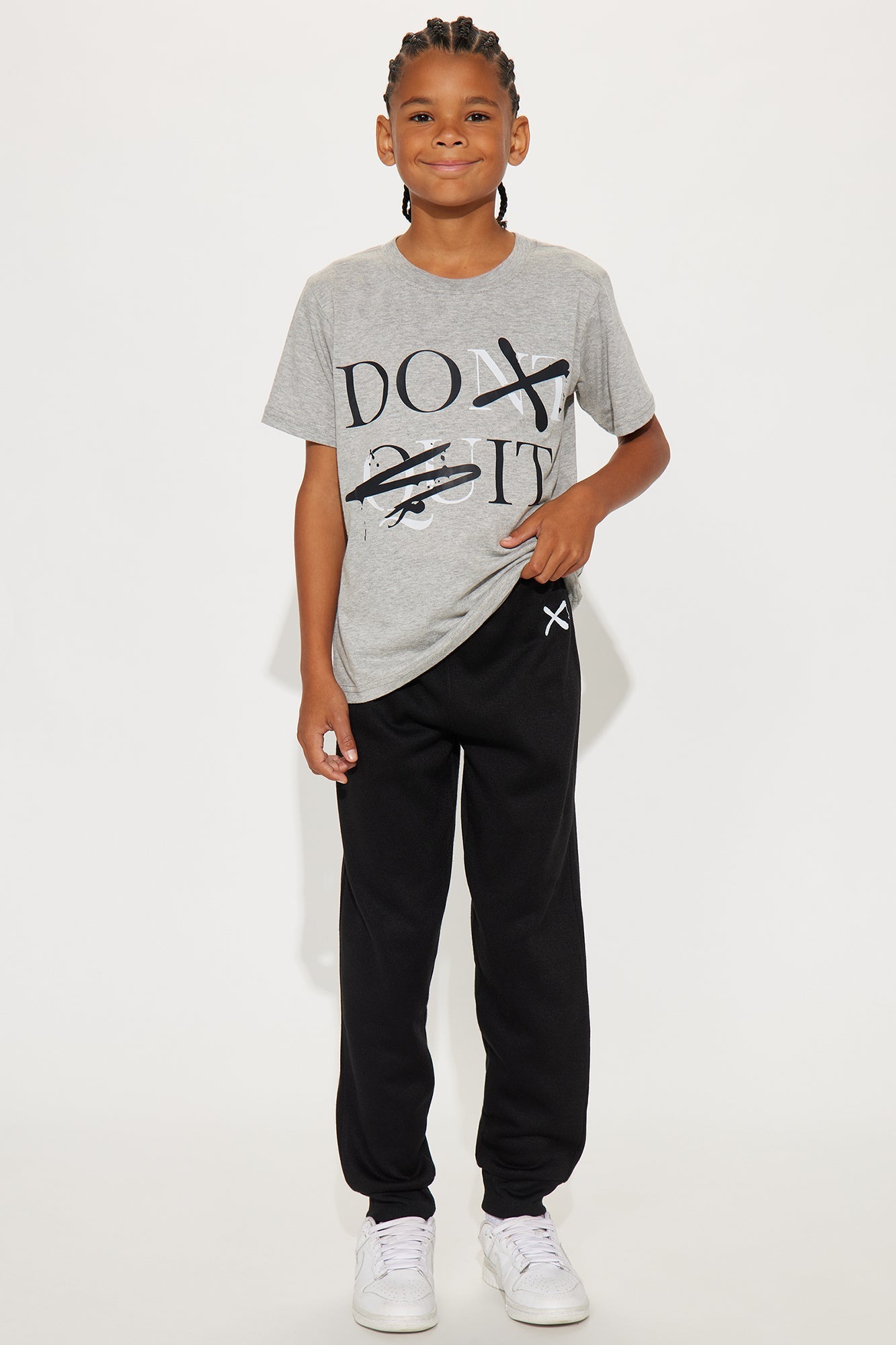 Mini Do It Jogger Pant Set - Heather/Combo