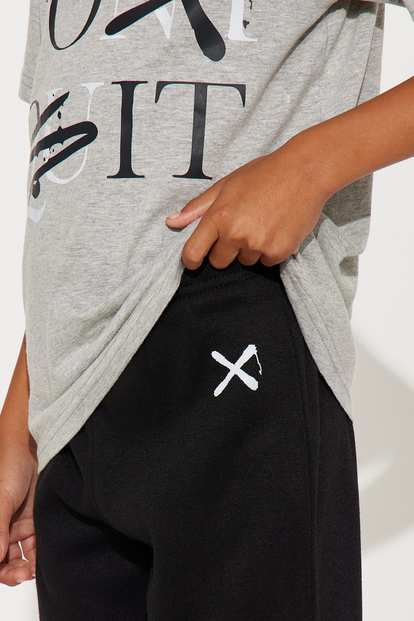 Mini Do It Jogger Pant Set - Heather/Combo