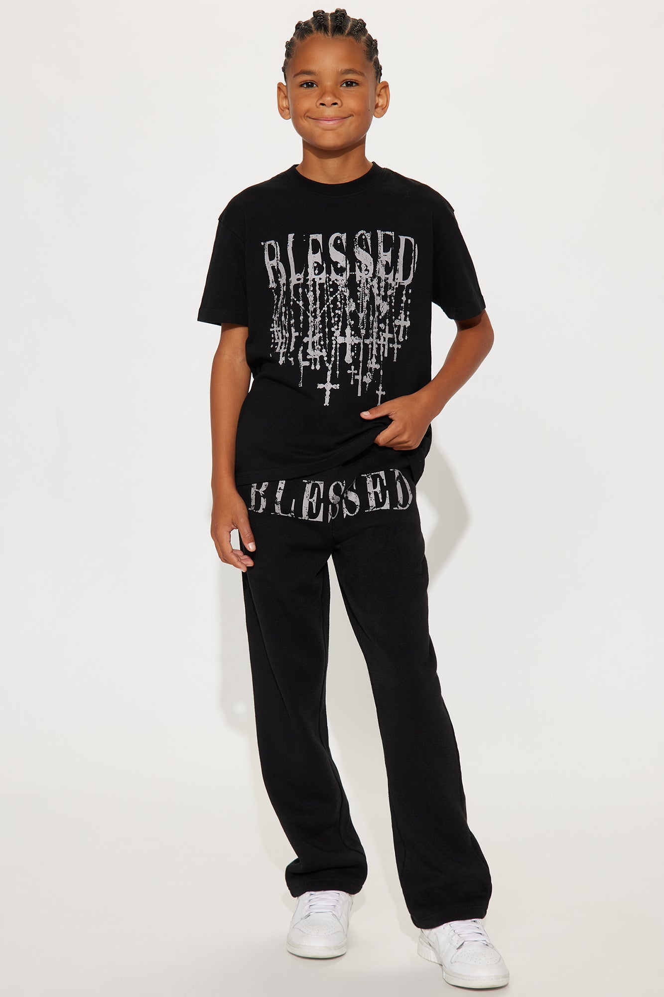 Mini Blessed Pant Set - Black/combo