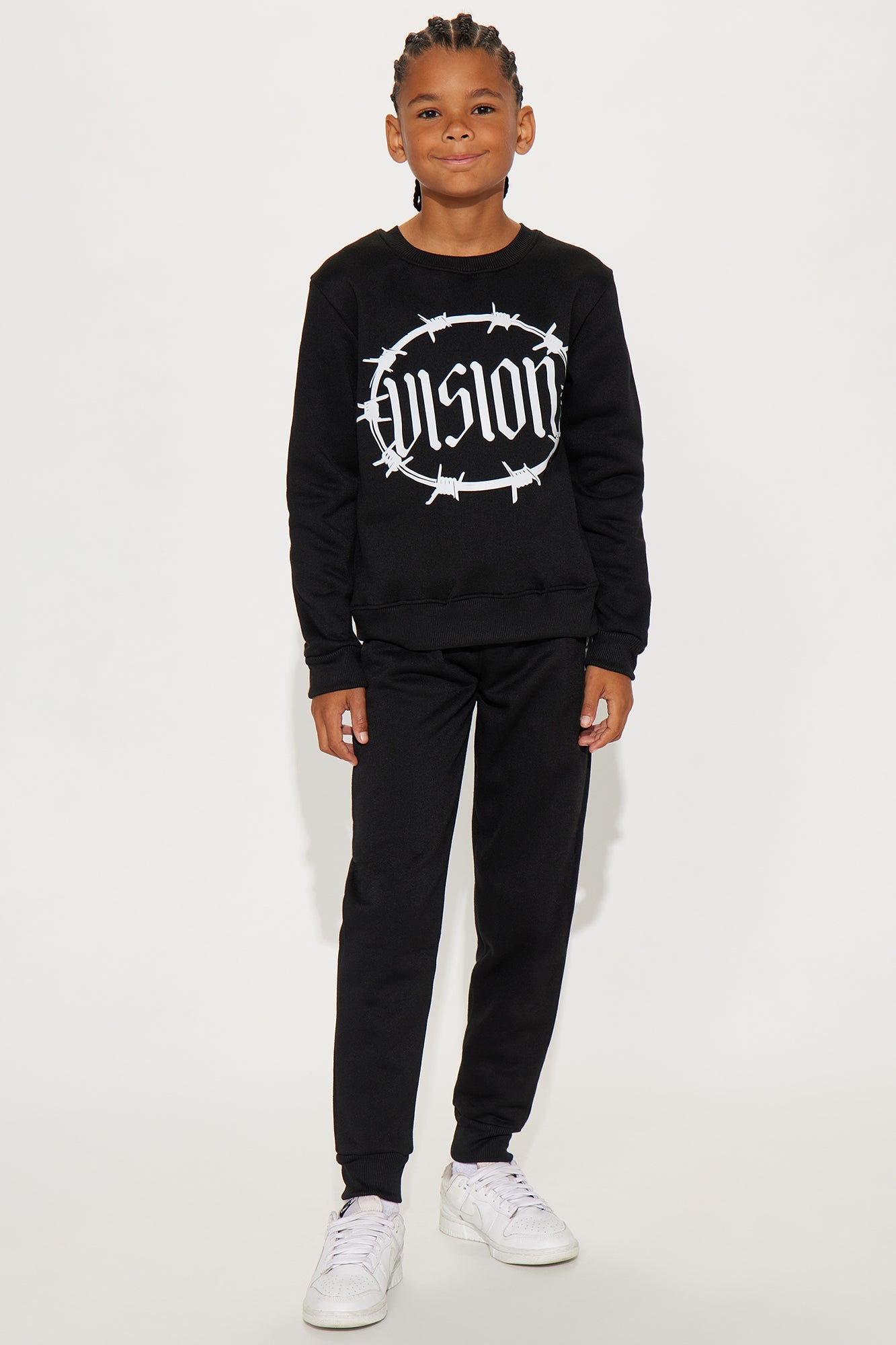 Mini Vision Jogger Pant Set - Black