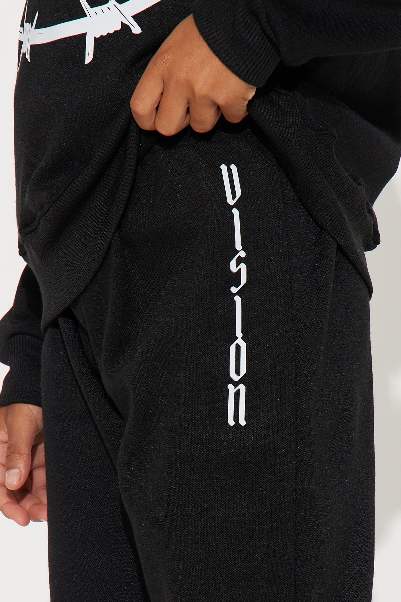 Mini Vision Jogger Pant Set - Black