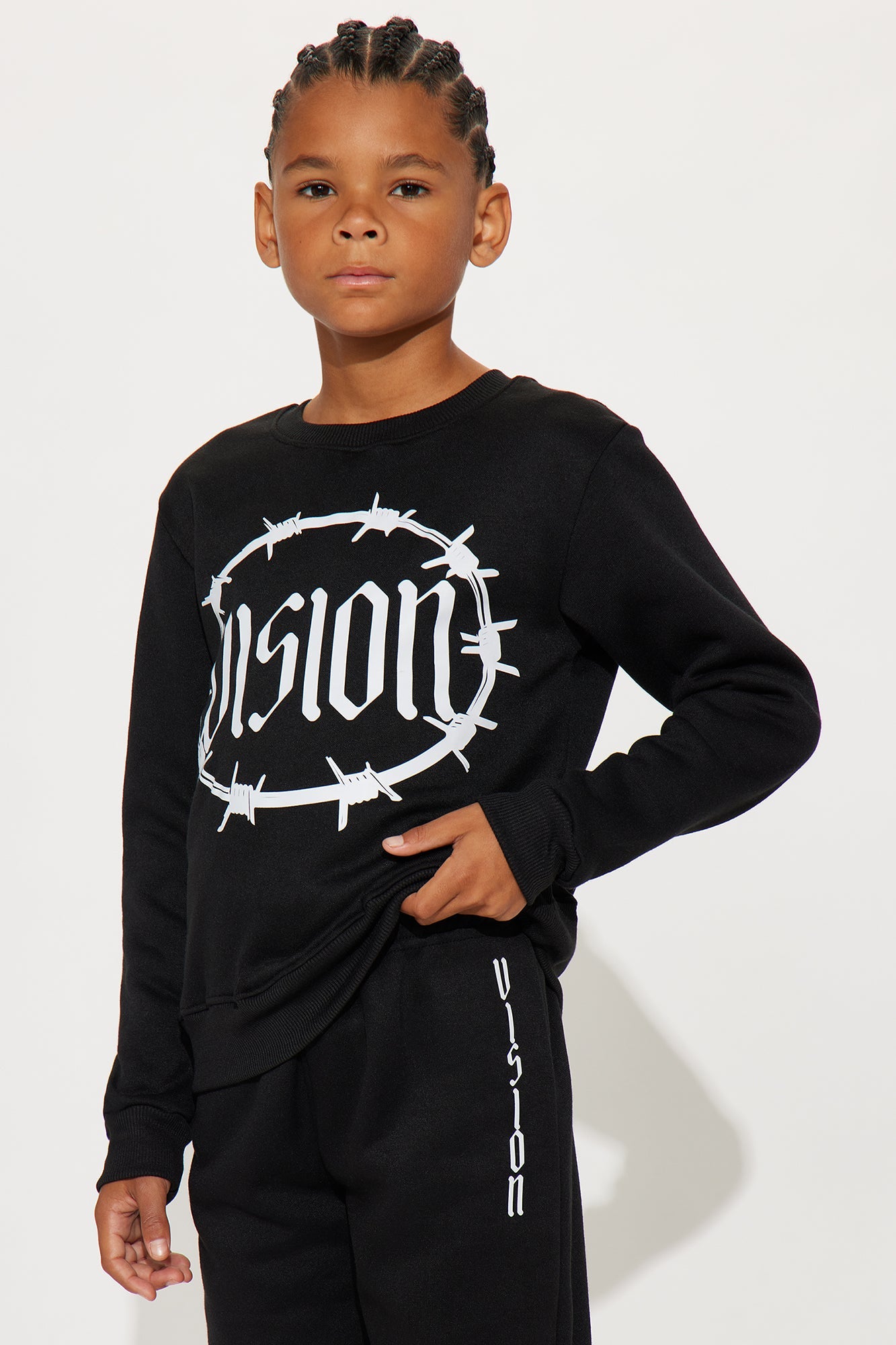 Mini Vision Jogger Pant Set - Black