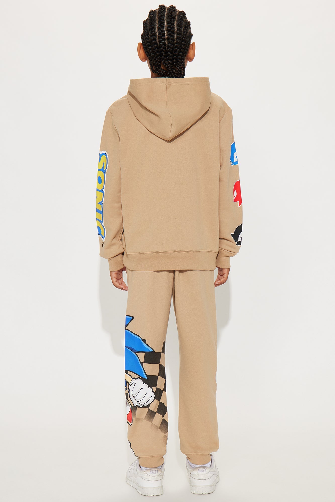 Mini Sonic And Knuckles Hoodie And Jogger Pant Set - Sand