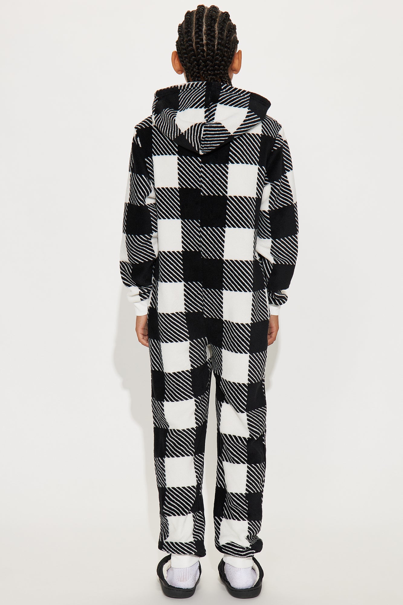 Mini Always Cozy Holiday Onesie - Black/White