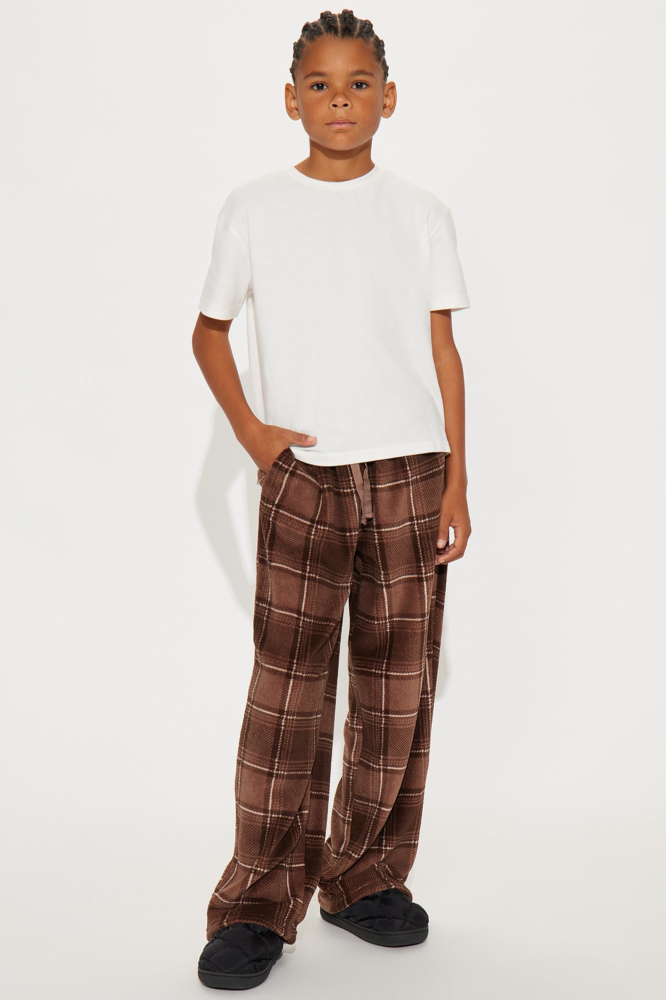 Mini Morning Coffee Plush Pants - Chocolate