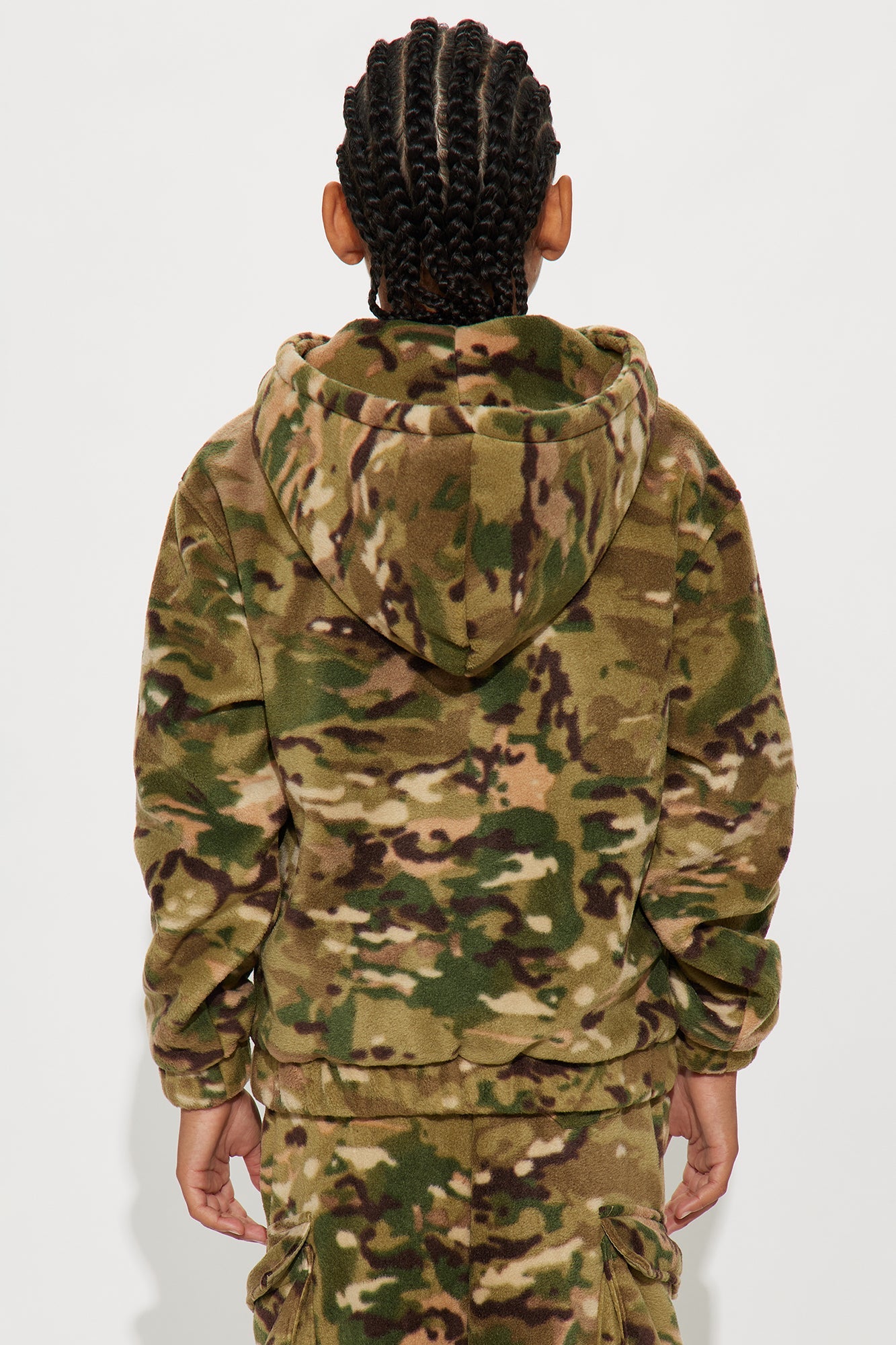 Mini Camo Fleece Pullover Hoodie - Camouflage