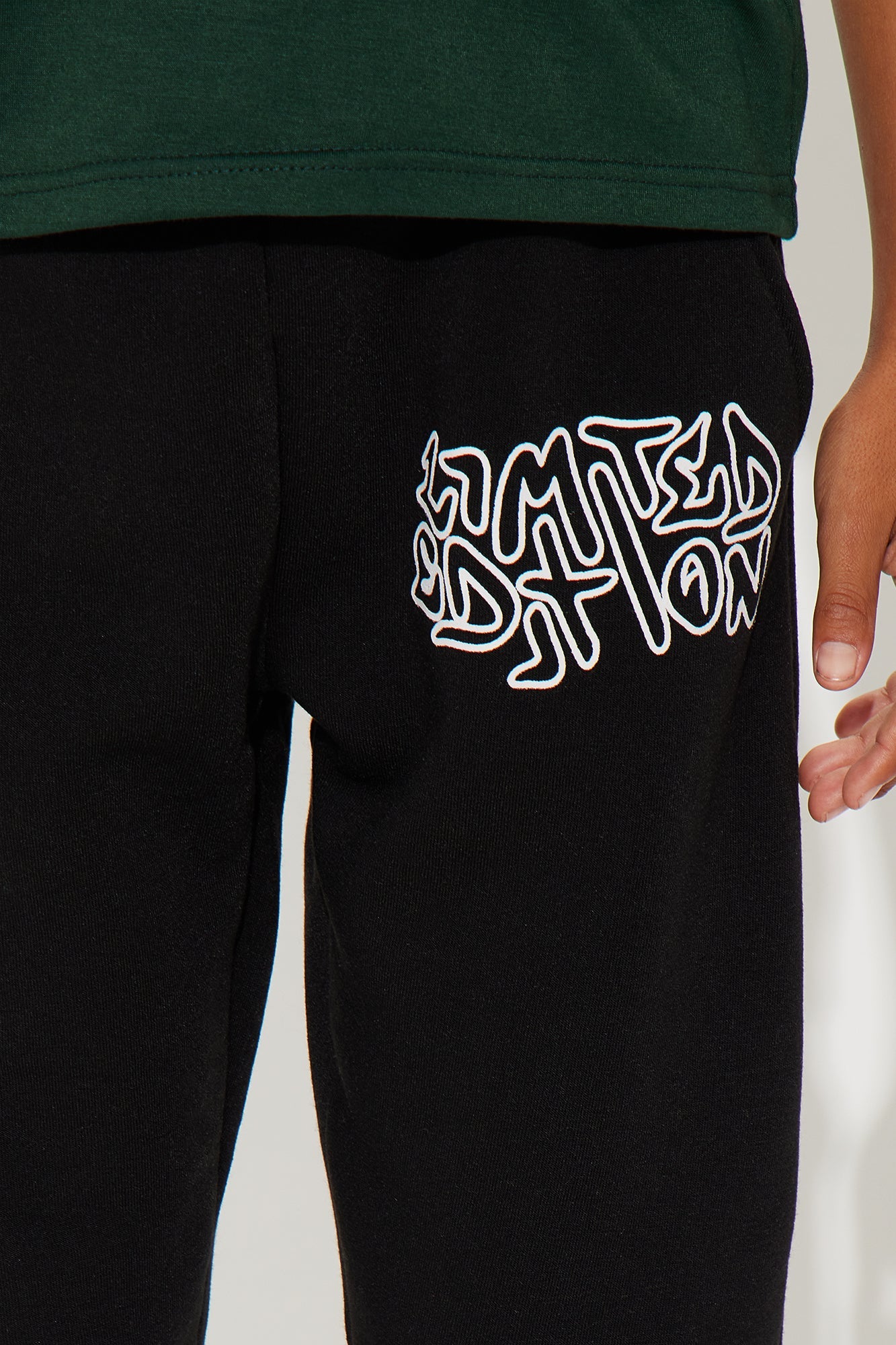 Mini Limited Edition Front/Back T-Shirt And Pant Set - Green/combo