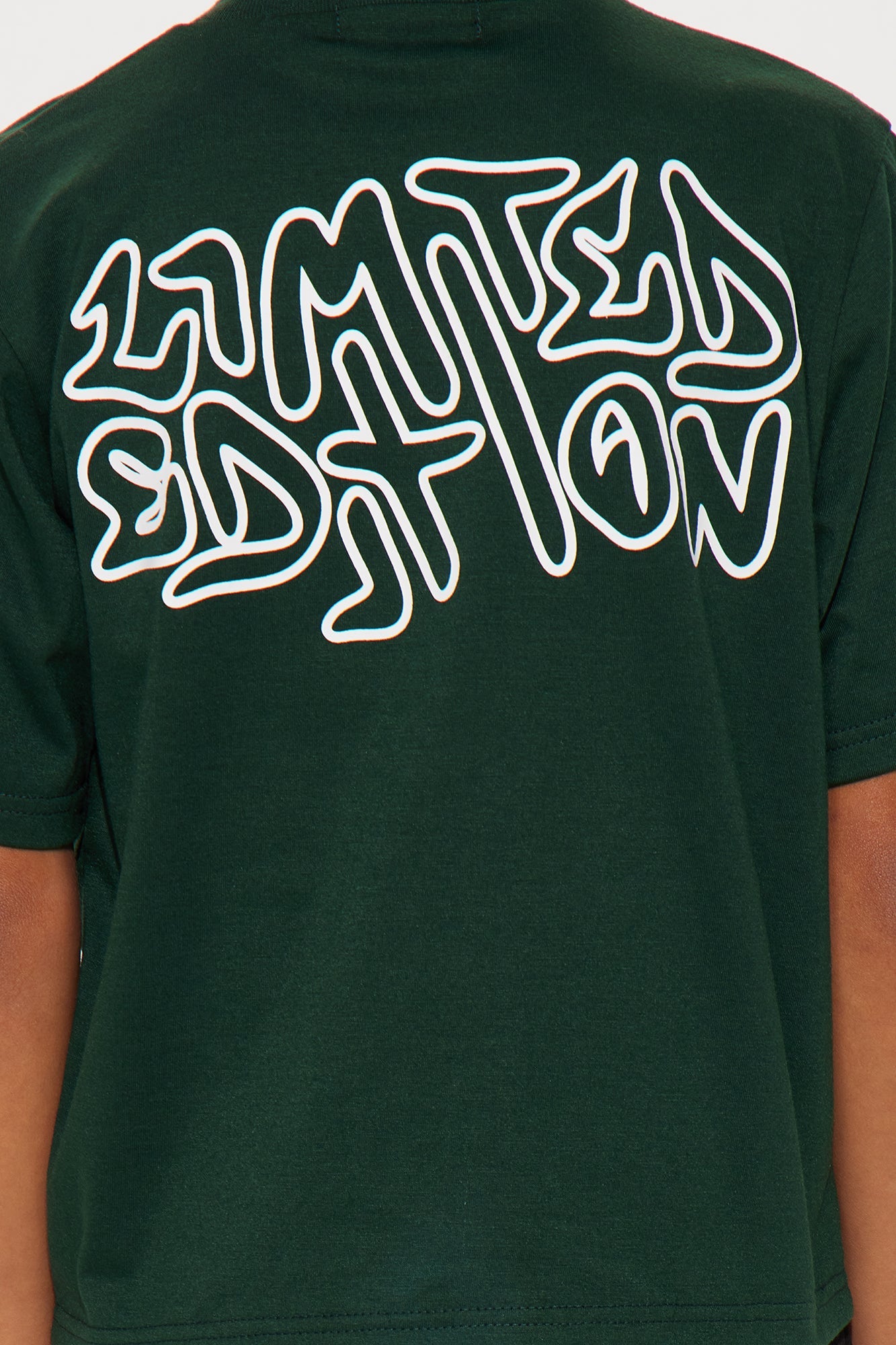 Mini Limited Edition Front/Back T-Shirt And Pant Set - Green/combo