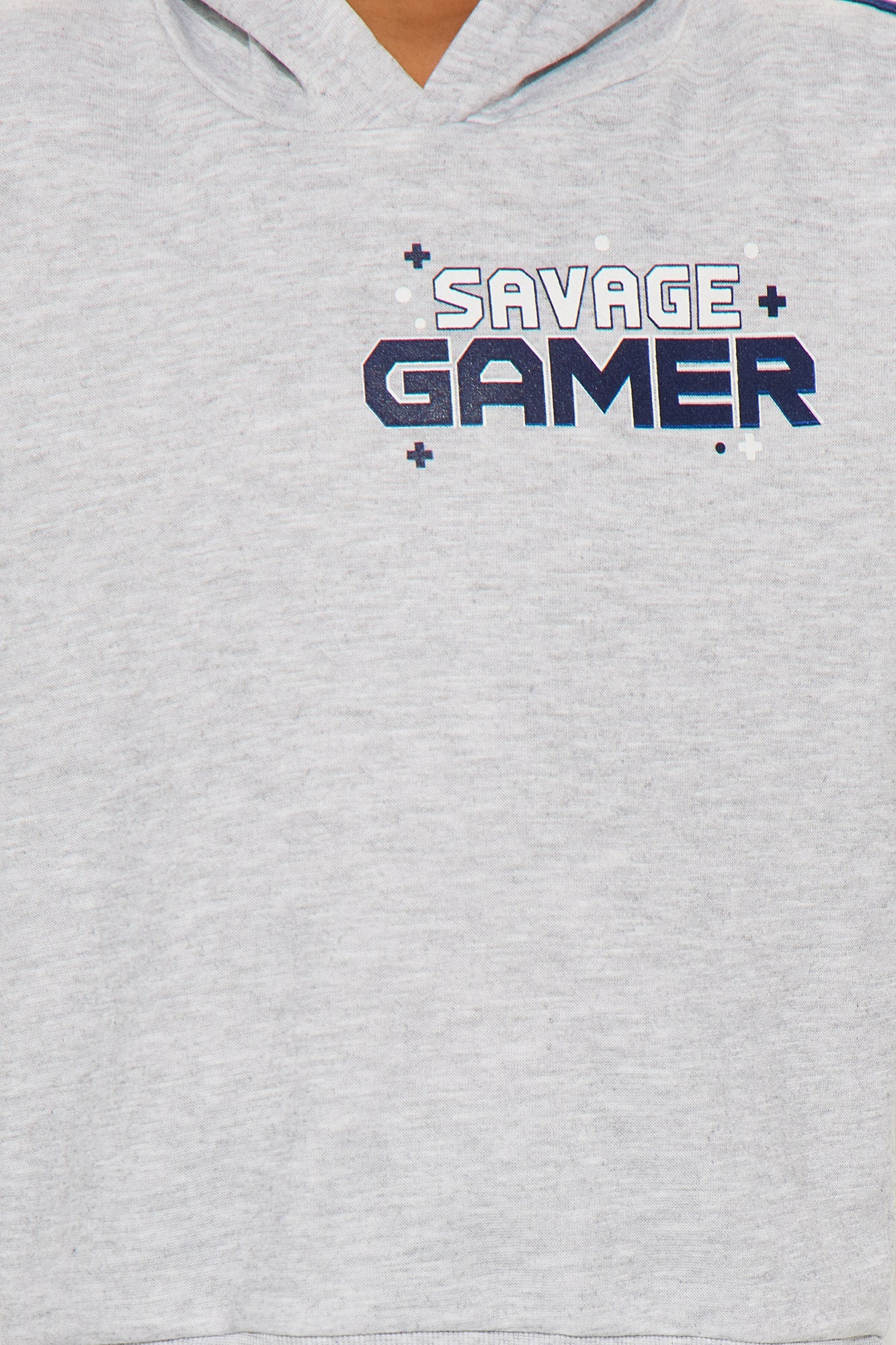 Mini Savage Gamer Pullover Hoodie And Jogger Pant Set - Heather/Combo
