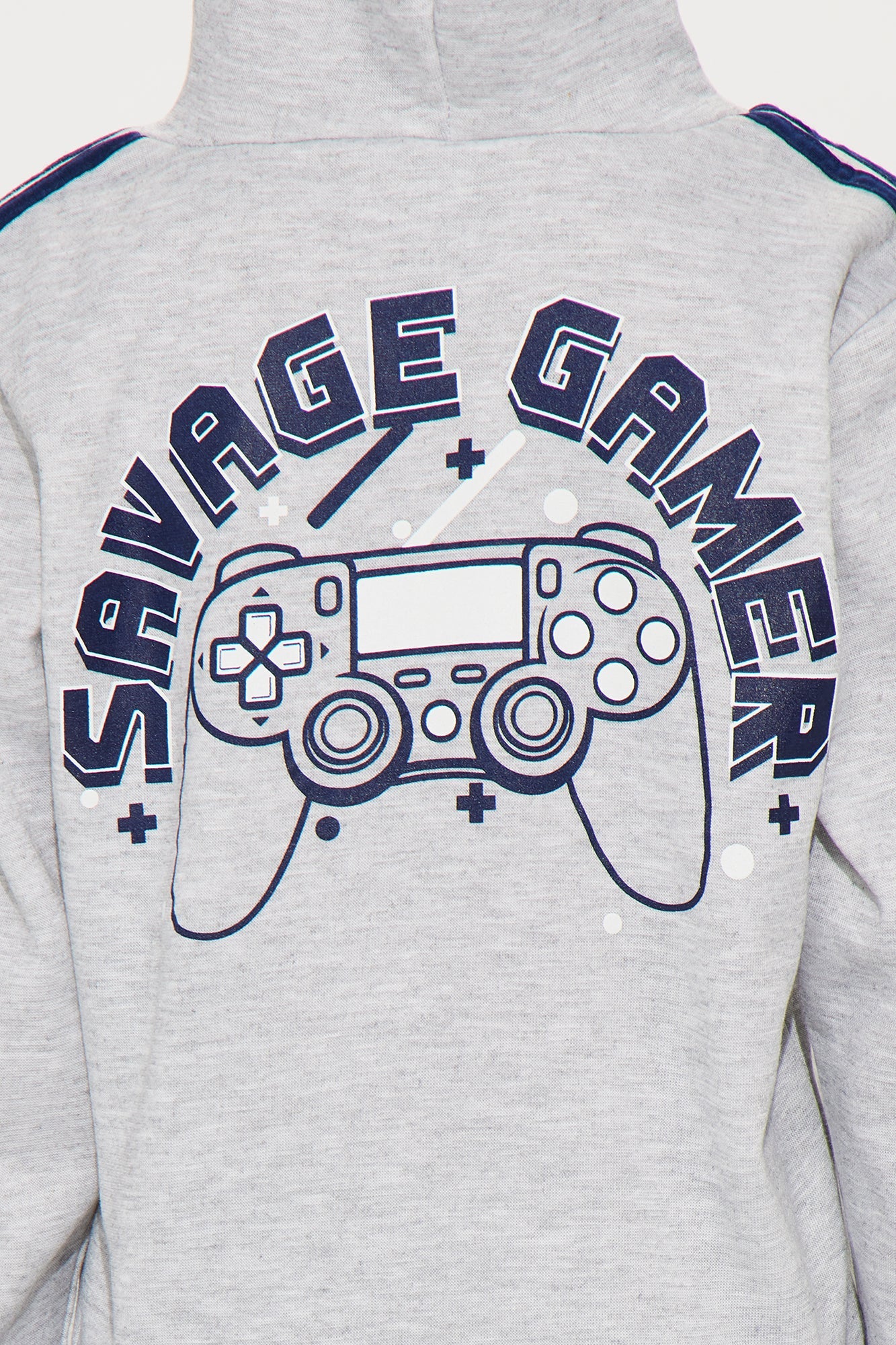 Mini Savage Gamer Pullover Hoodie And Jogger Pant Set - Heather/Combo