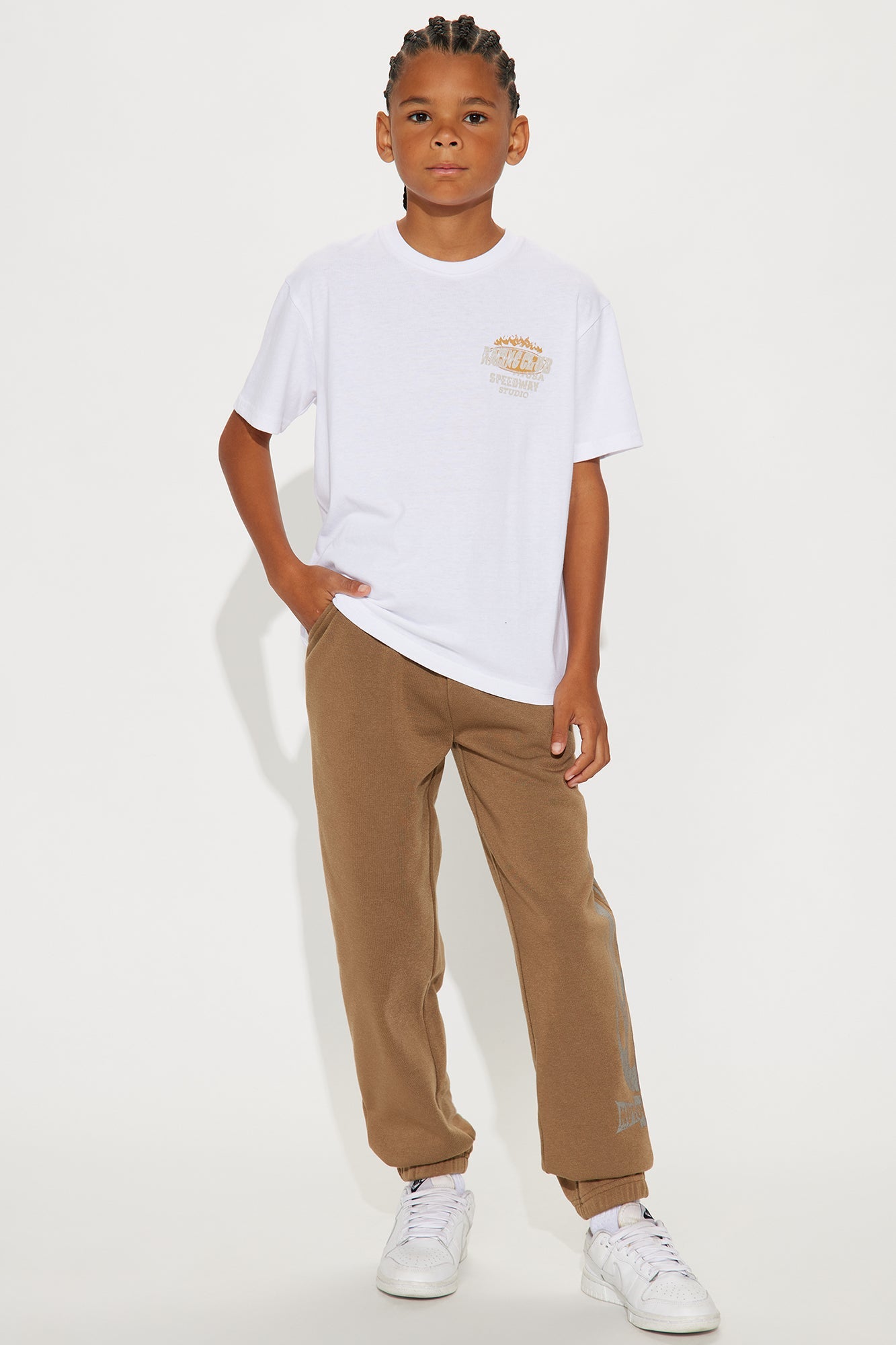 Mini Speedway Jogger Set - Brown/combo