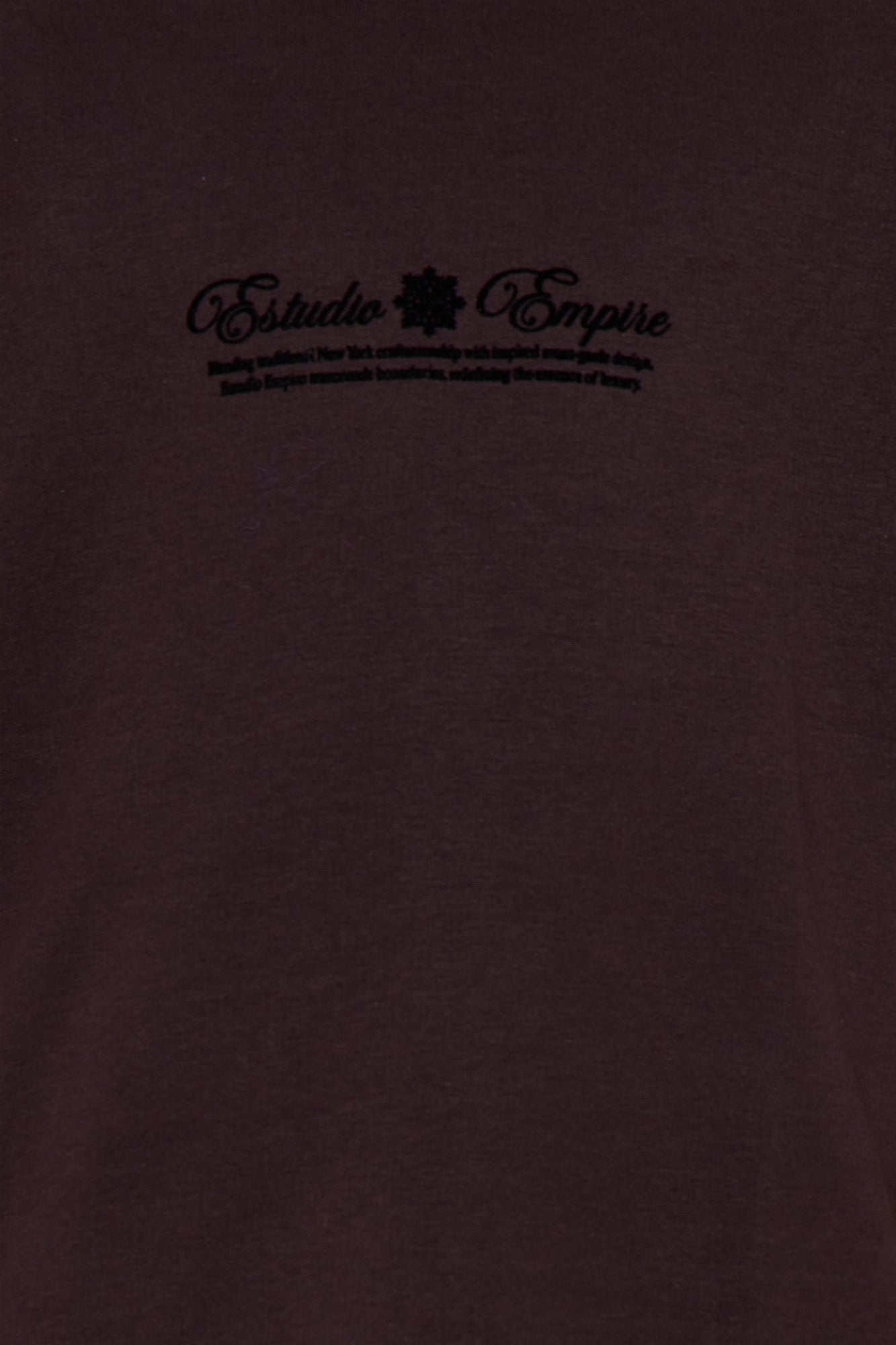 Mini Estudio Empire Front/Back Short Sleeve Tee - Wine