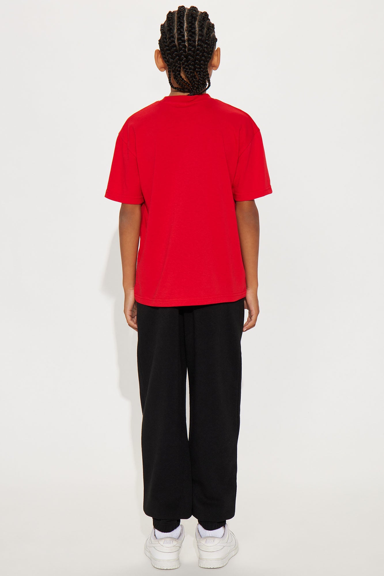 Mini Rise Above Jogger Pant Set - Red/combo