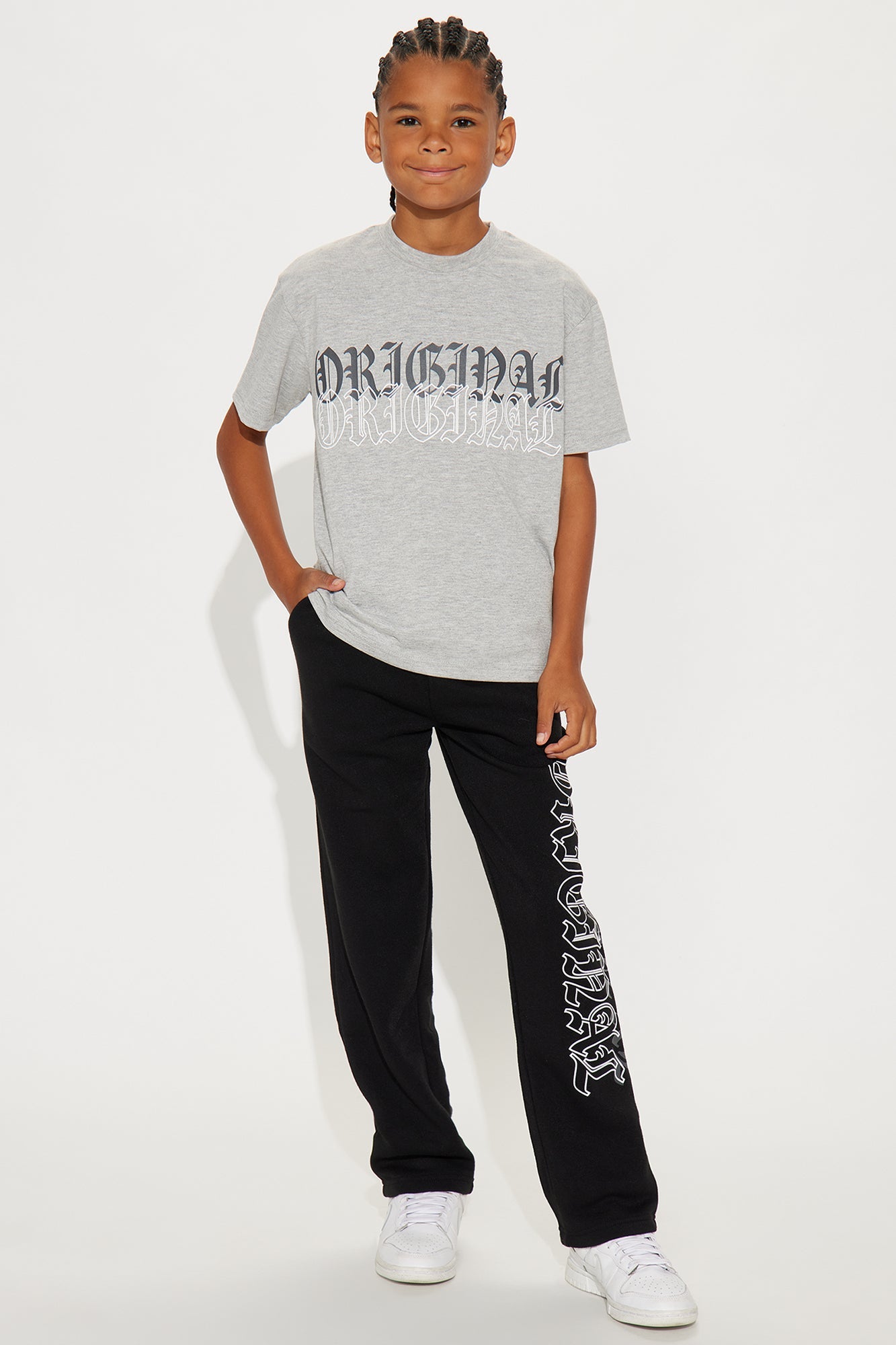 Mini Stay Original Pant Set - Grey/combo