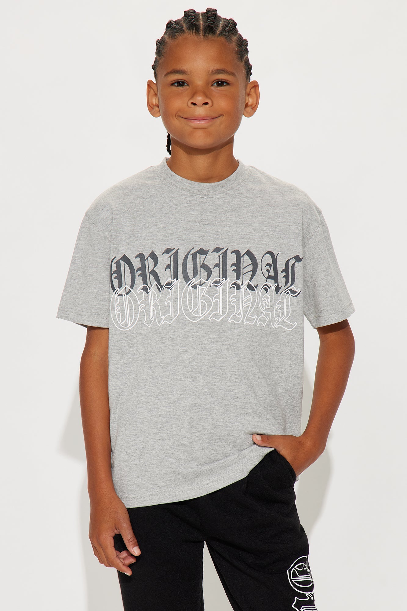 Mini Stay Original Pant Set - Grey/combo