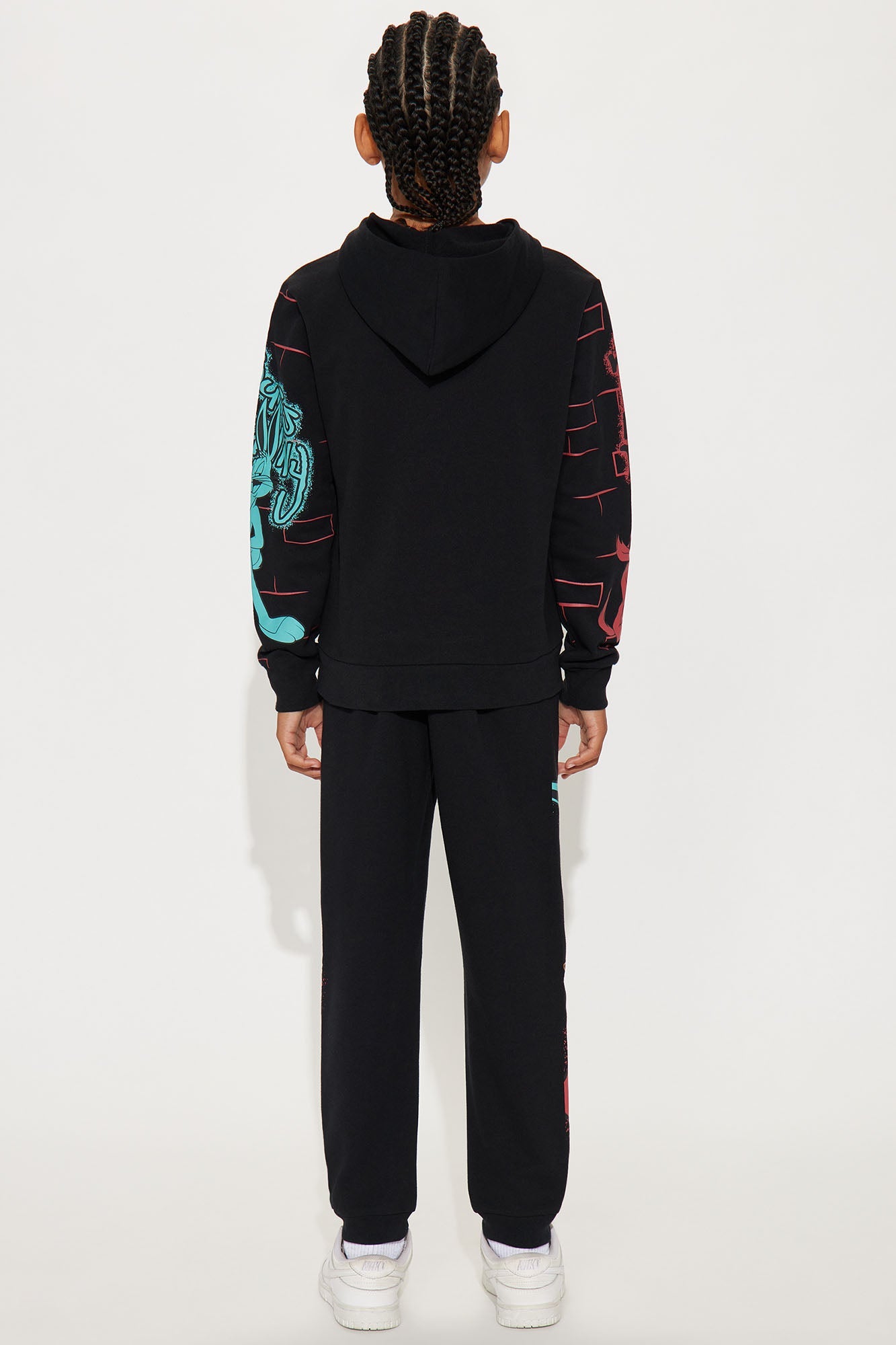 Mini Looney Tunes Hoodie And Jogger Pant Set - Black