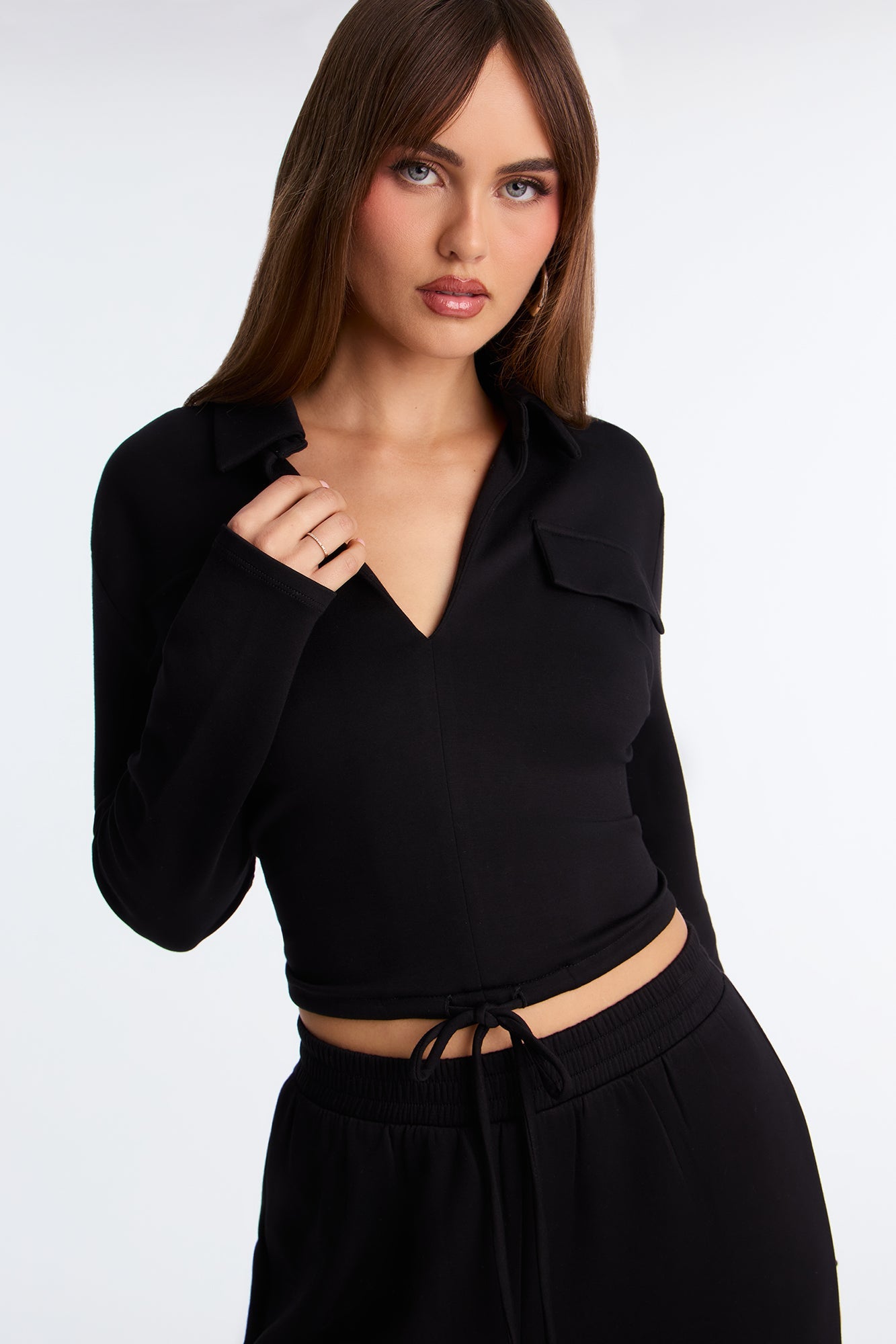 Casual Authority Scuba Cargo Pant Set - Black