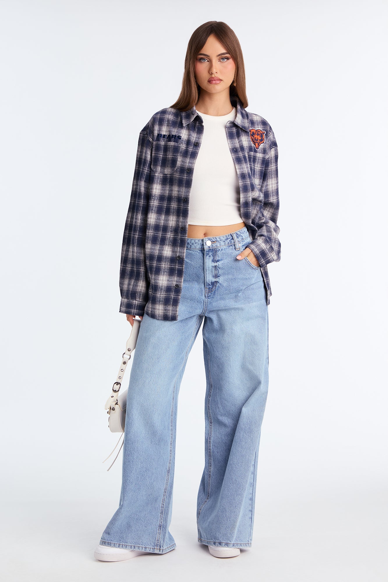 NFL Bears Plaid Flannel - Blue/combo