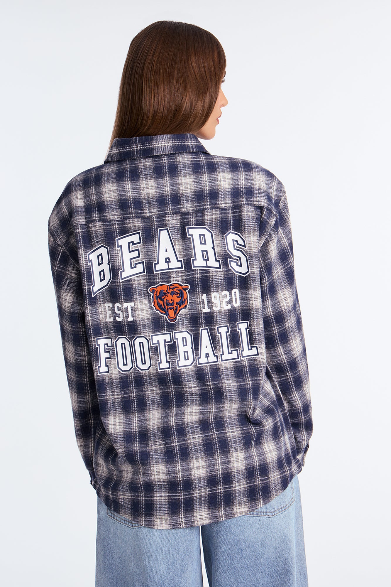 NFL Bears Plaid Flannel - Blue/combo