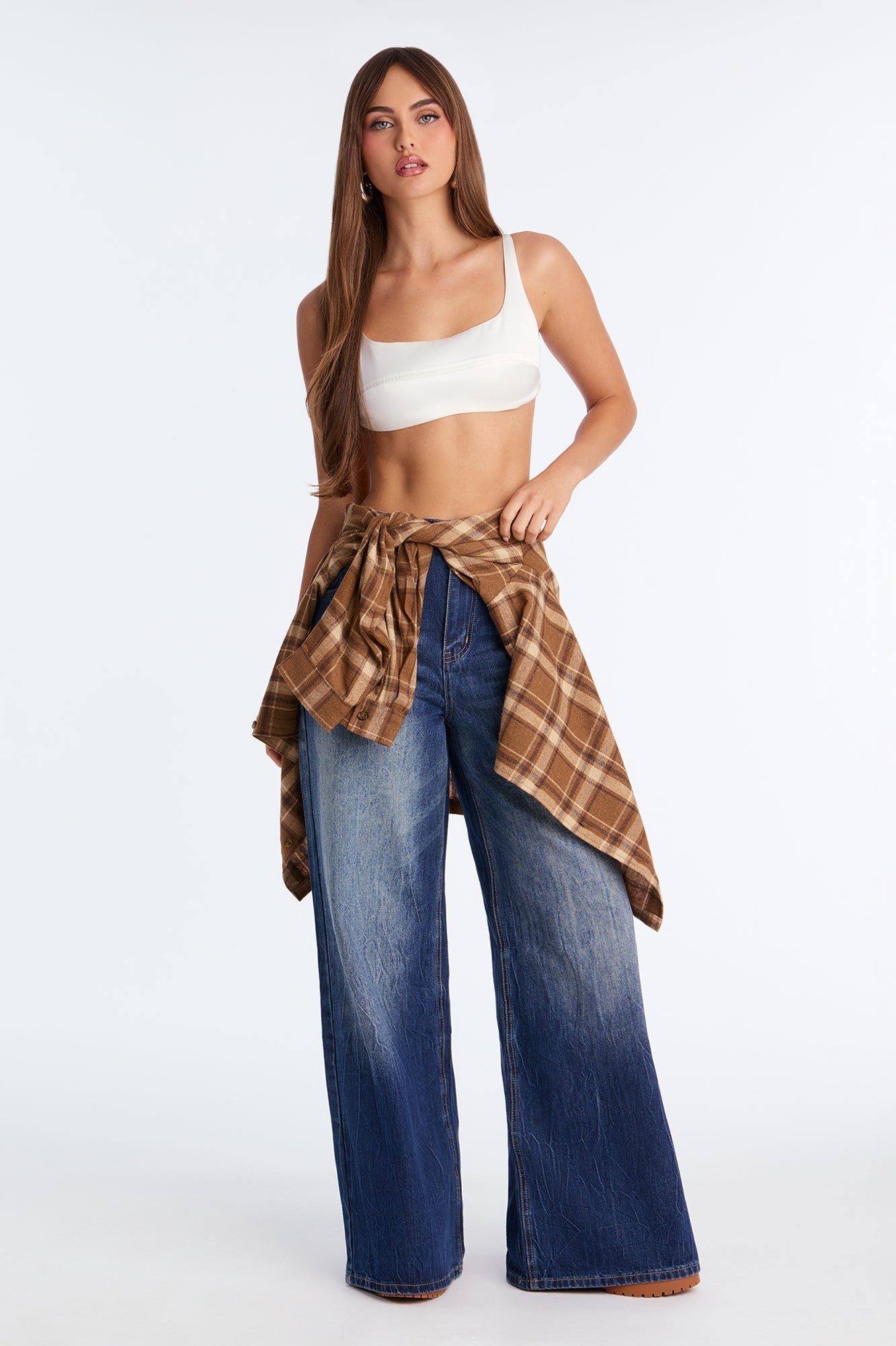 Into You Baggy Jeans - Dark Wash