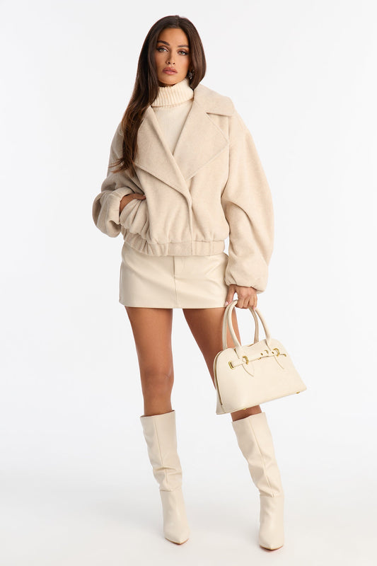 Oaklynn Oversized Slouch Coat - Oatmeal