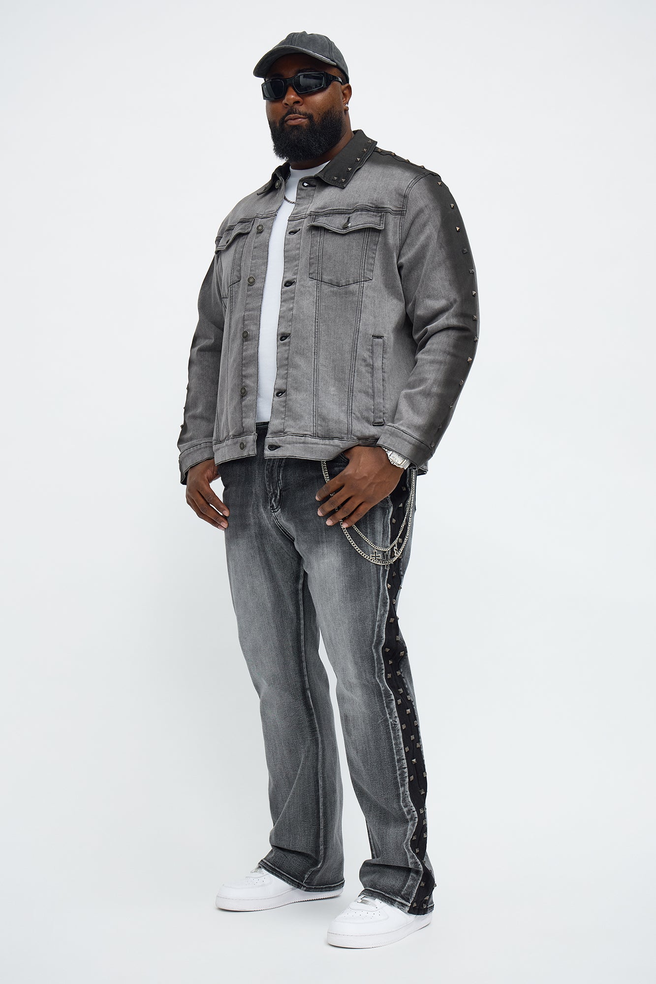 Rockstar Vibe Denim Trucker Jacket - Black Wash