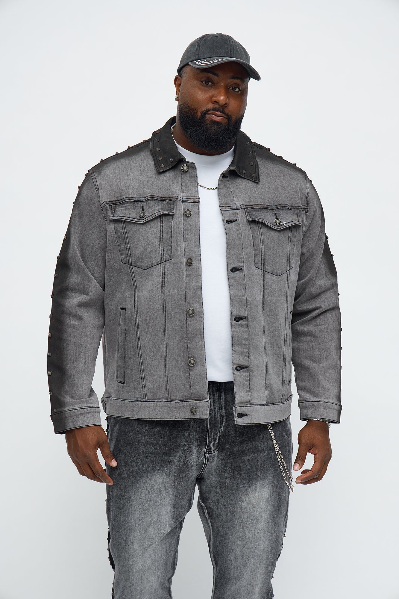 Rockstar Vibe Denim Trucker Jacket - Black Wash