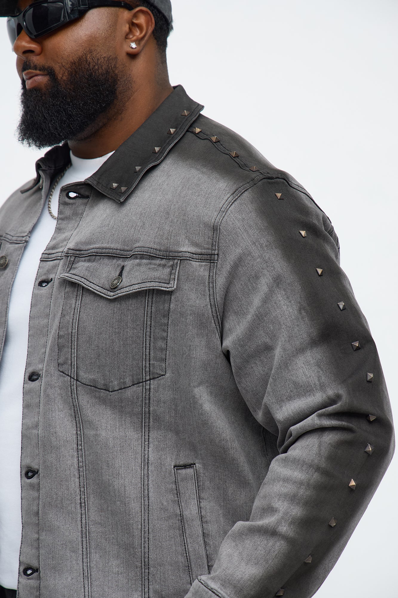 Rockstar Vibe Denim Trucker Jacket - Black Wash