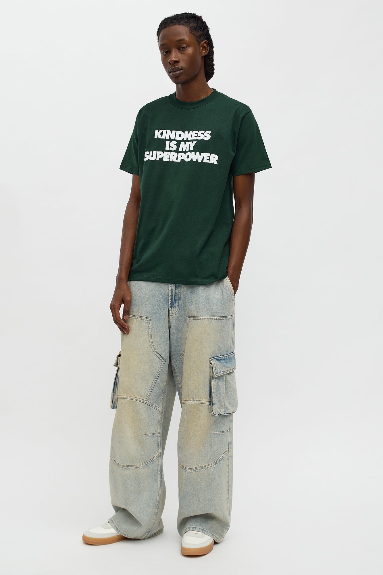 Kindness Is My Superpower Short Sleeve Tee - Green