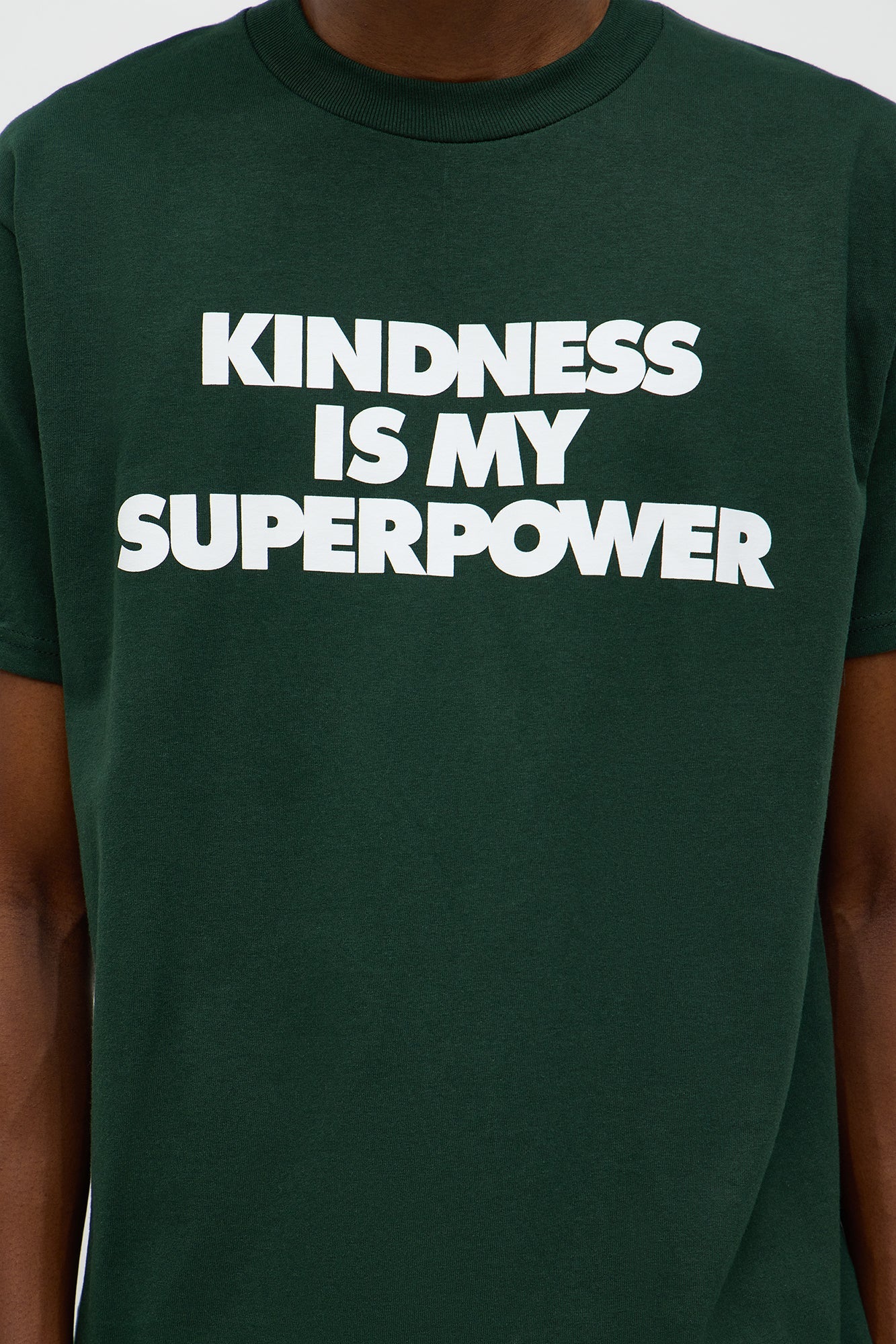 Kindness Is My Superpower Short Sleeve Tee - Green