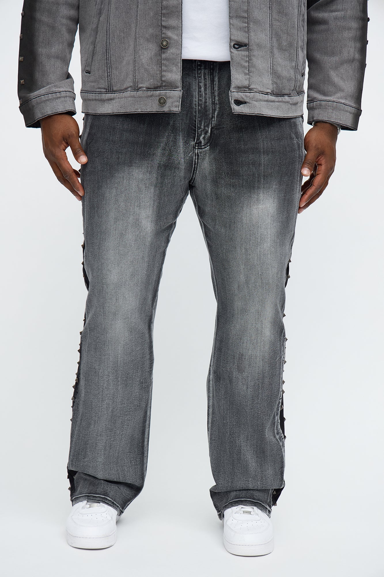 Stacked Slim Flare Rockstar Vibe Jean - Black Wash