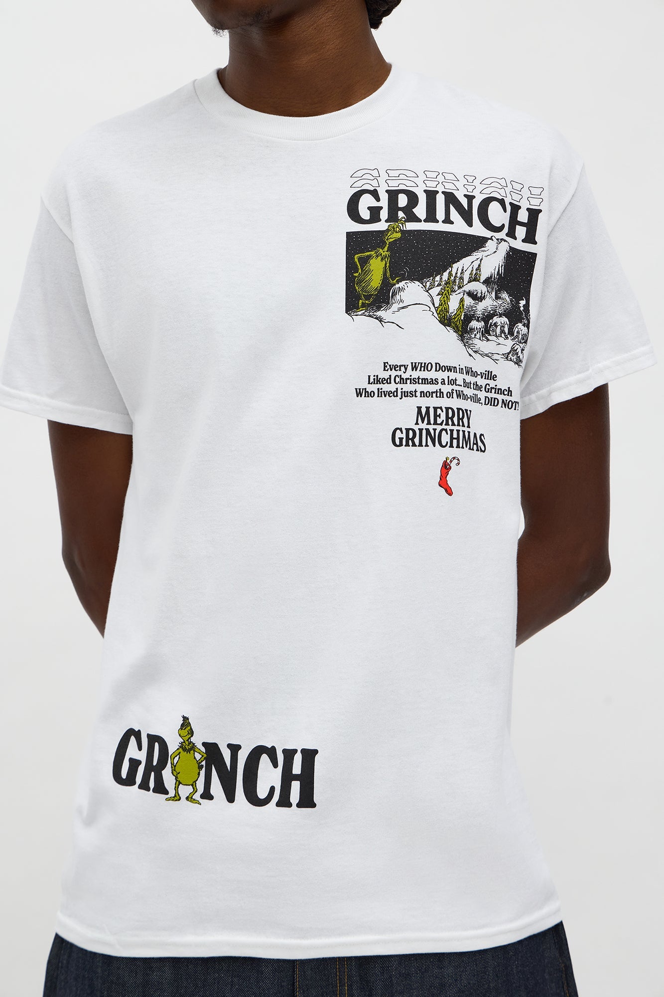 The Grinch Stole Christmas Short Sleeve Tee - White