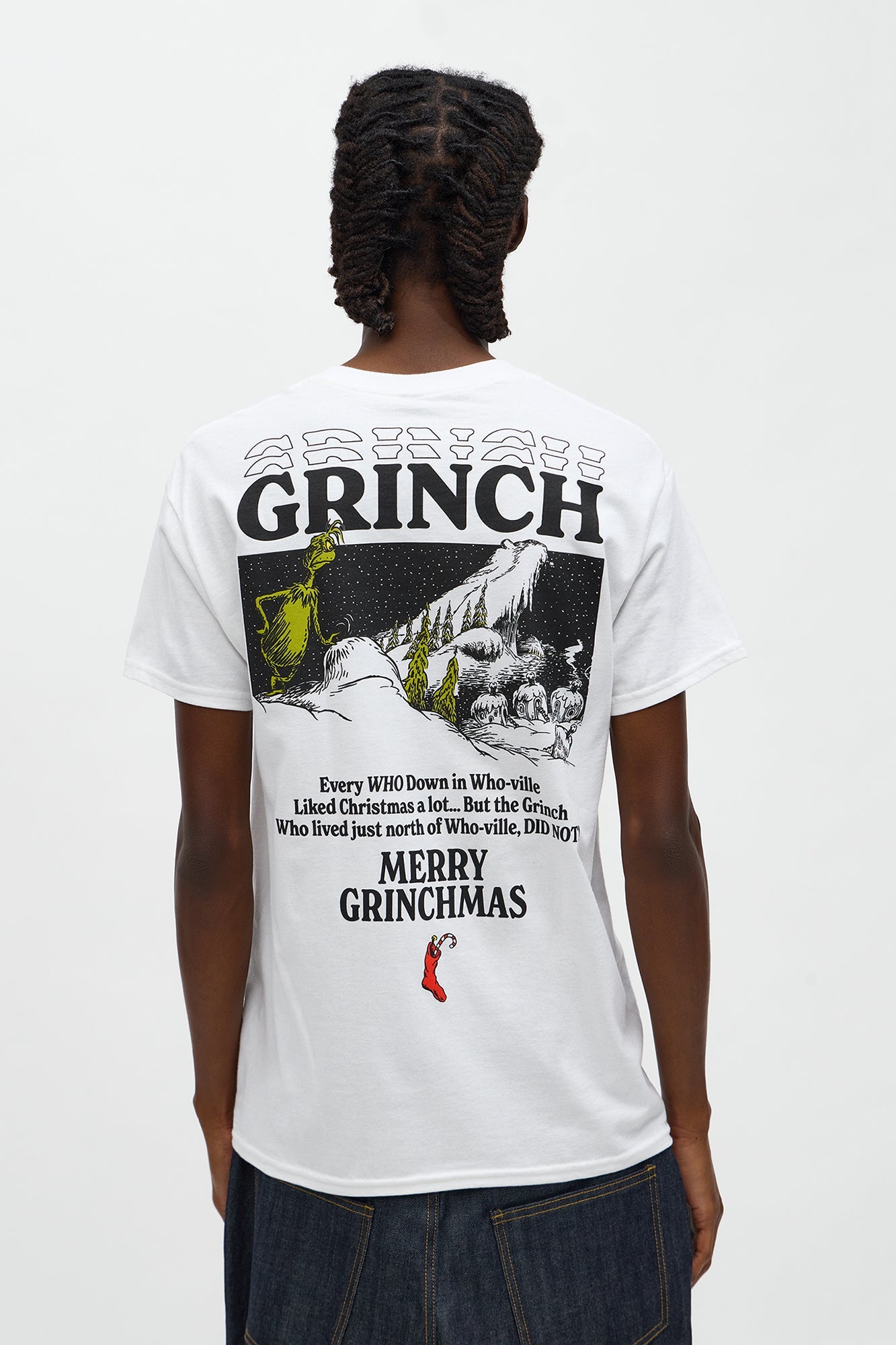 The Grinch Stole Christmas Short Sleeve Tee - White