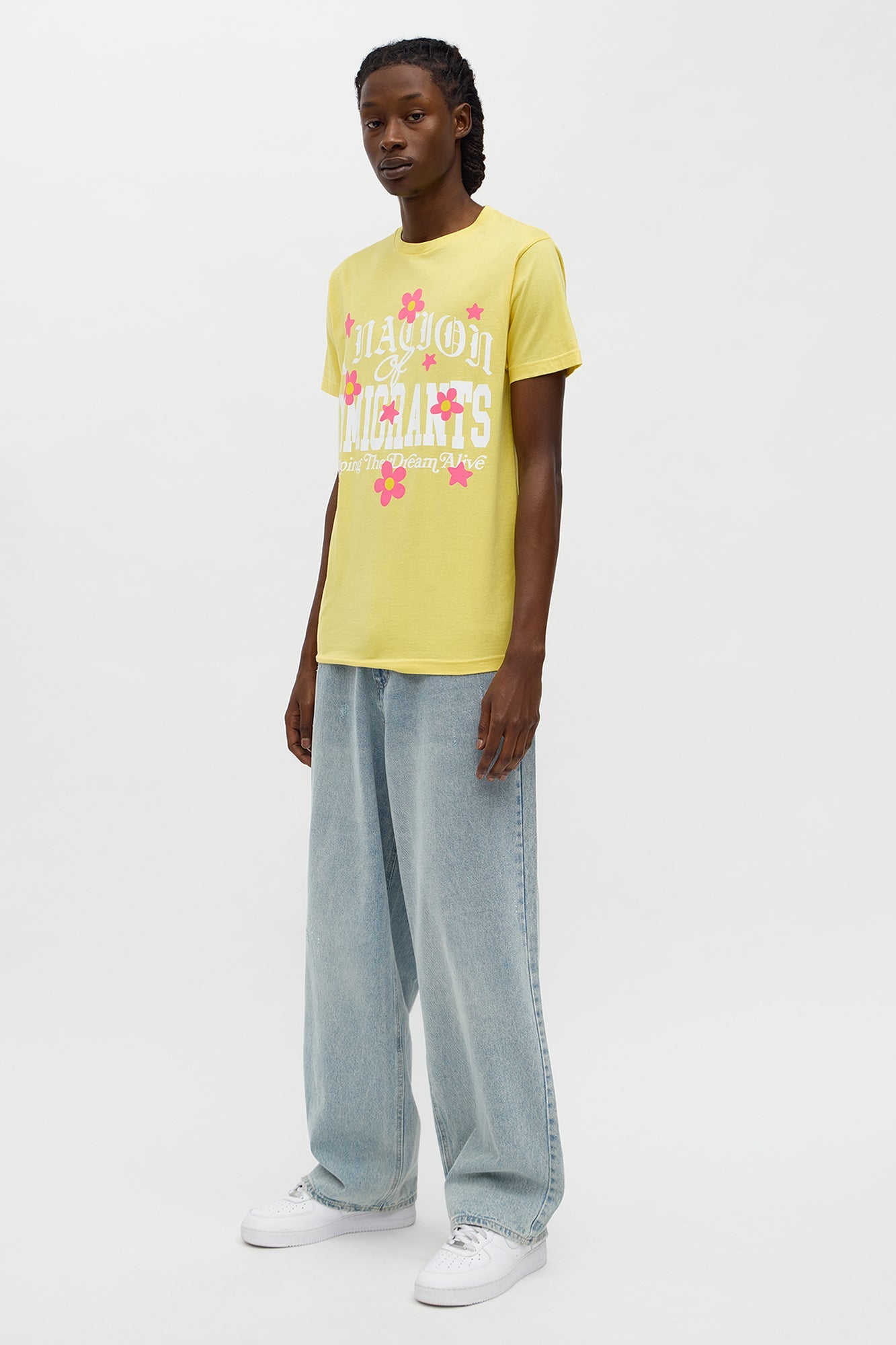 A Nation Of Immigrants Short Sleeve Tee - Yellow