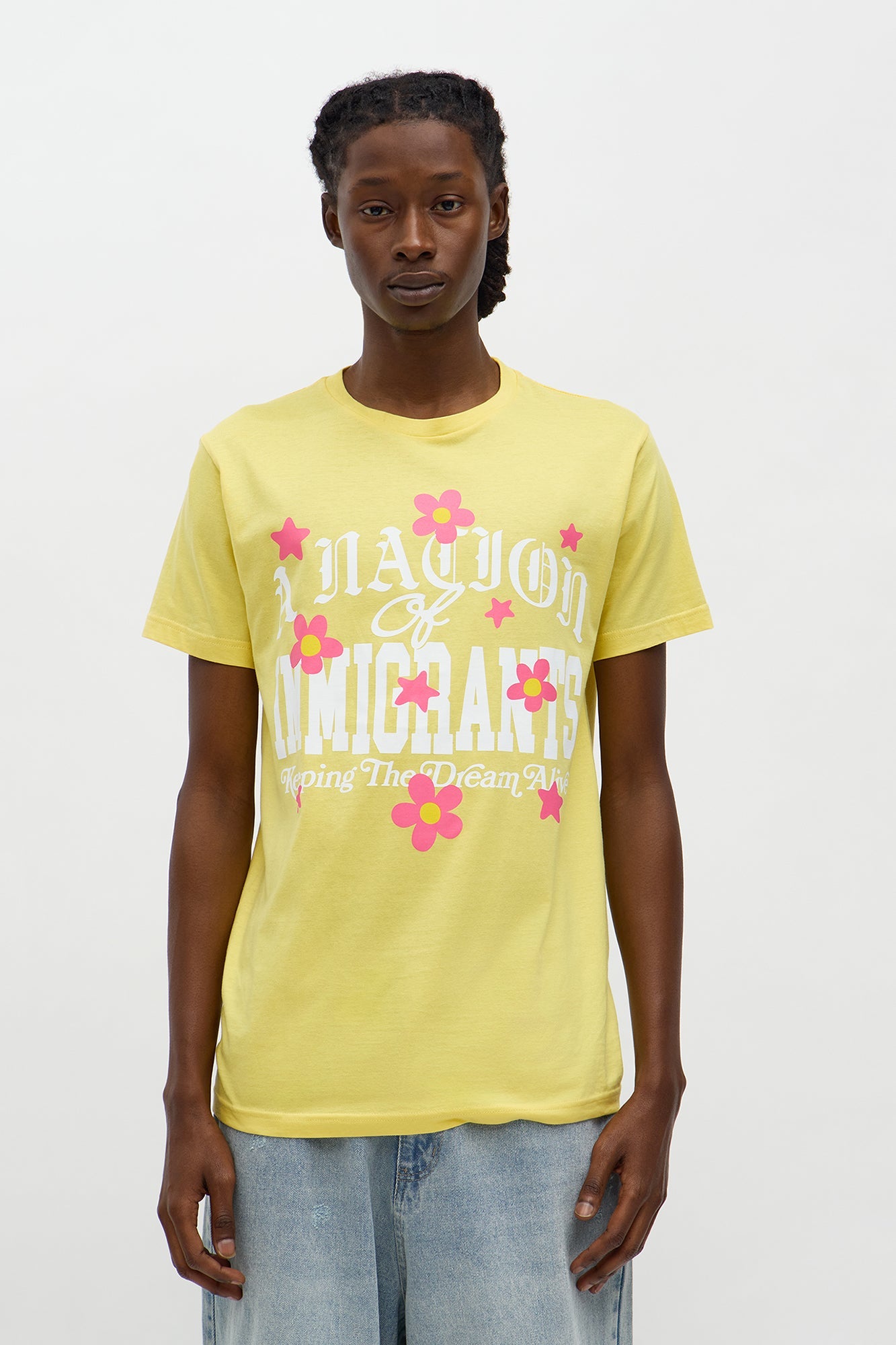 A Nation Of Immigrants Short Sleeve Tee - Yellow