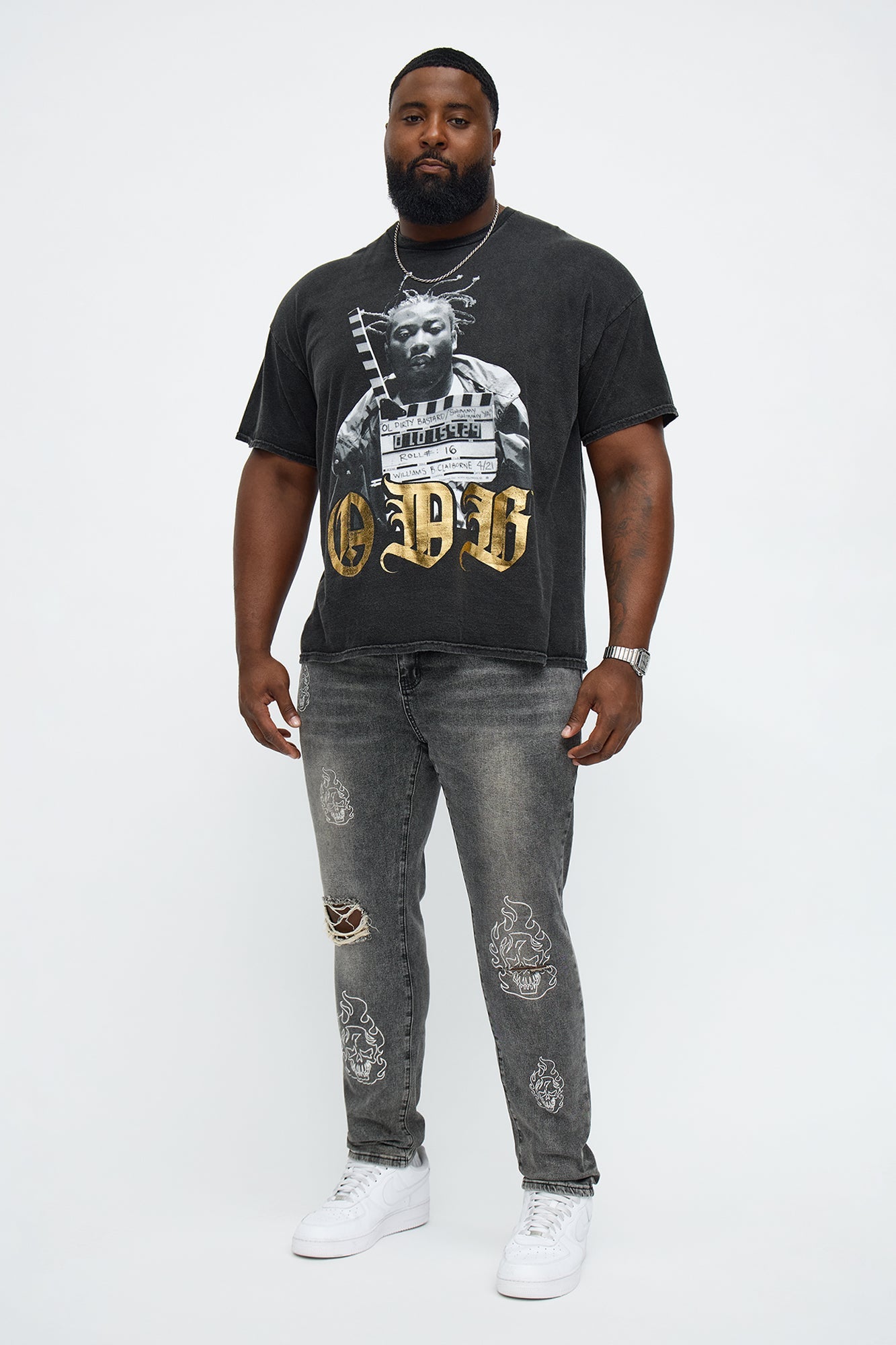 ODB Vintage Washed Short Sleeve Tee - Black Wash