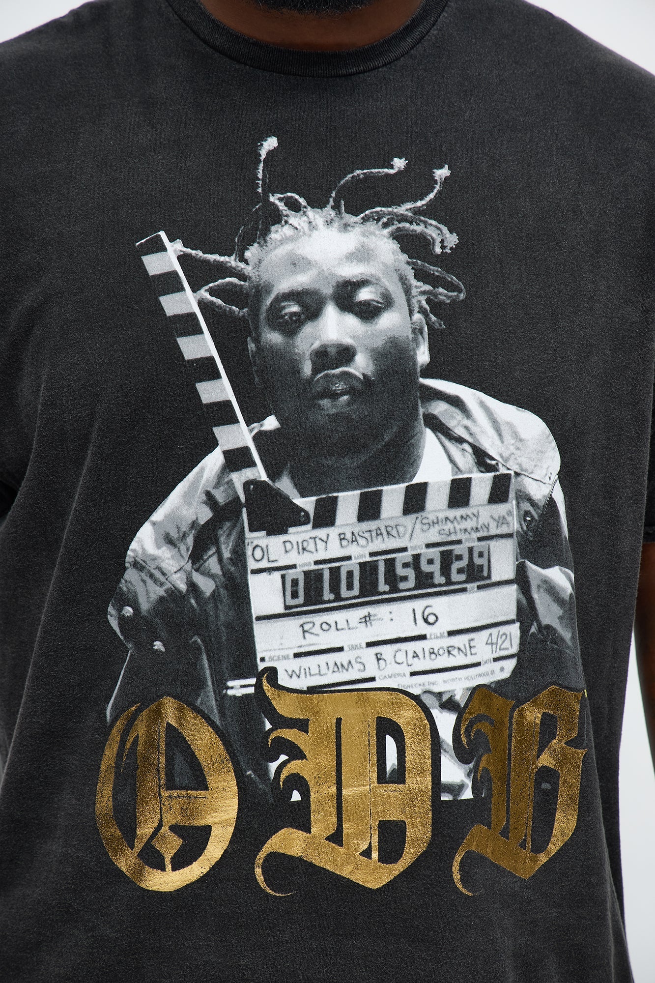 ODB Vintage Washed Short Sleeve Tee - Black Wash